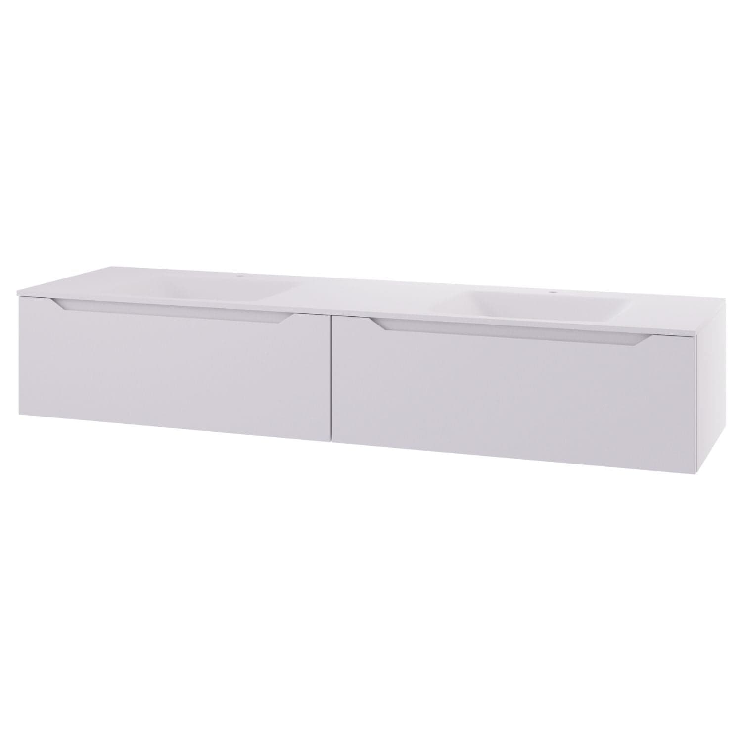 Linn Bad Emma D45 Servantskap med 1 skuff Hvit / 160cm dobbel Linn Bad Servantskap LB-130116D2S