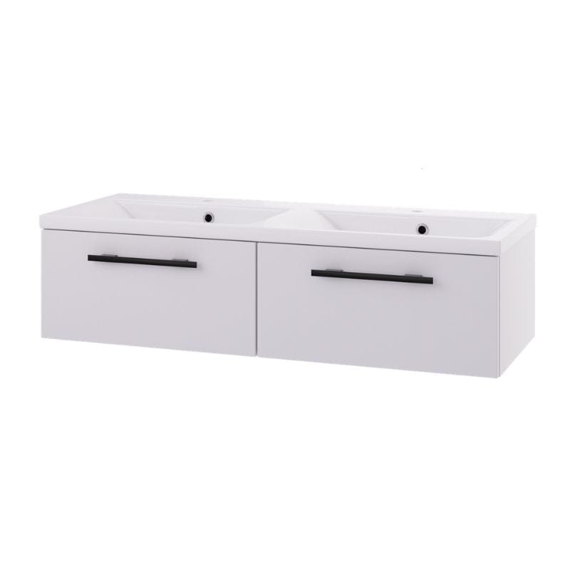 Linn Bad Ingrid D45 Servantskap med 1 skuff Hvit / 120cm dobbel 2 skuff Linn Bad Servantskap LB-110112D2S