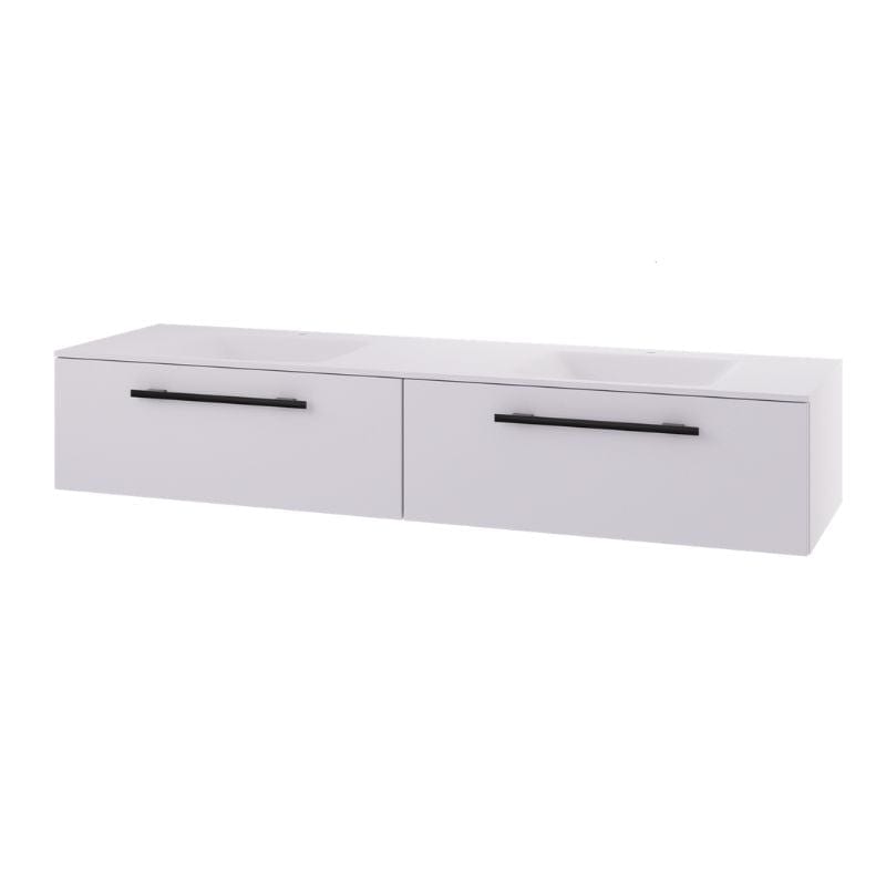 Linn Bad Ingrid D45 Servantskap med 1 skuff Hvit / 160cm dobbel Linn Bad Servantskap LB-110116D2S