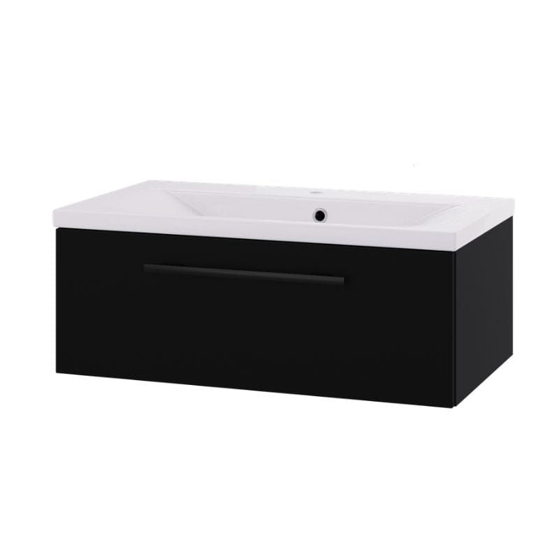 Linn Bad Ingrid D45 Servantskap med 1 skuff Svart / 80cm Linn Bad Servantskap LB-1107081S