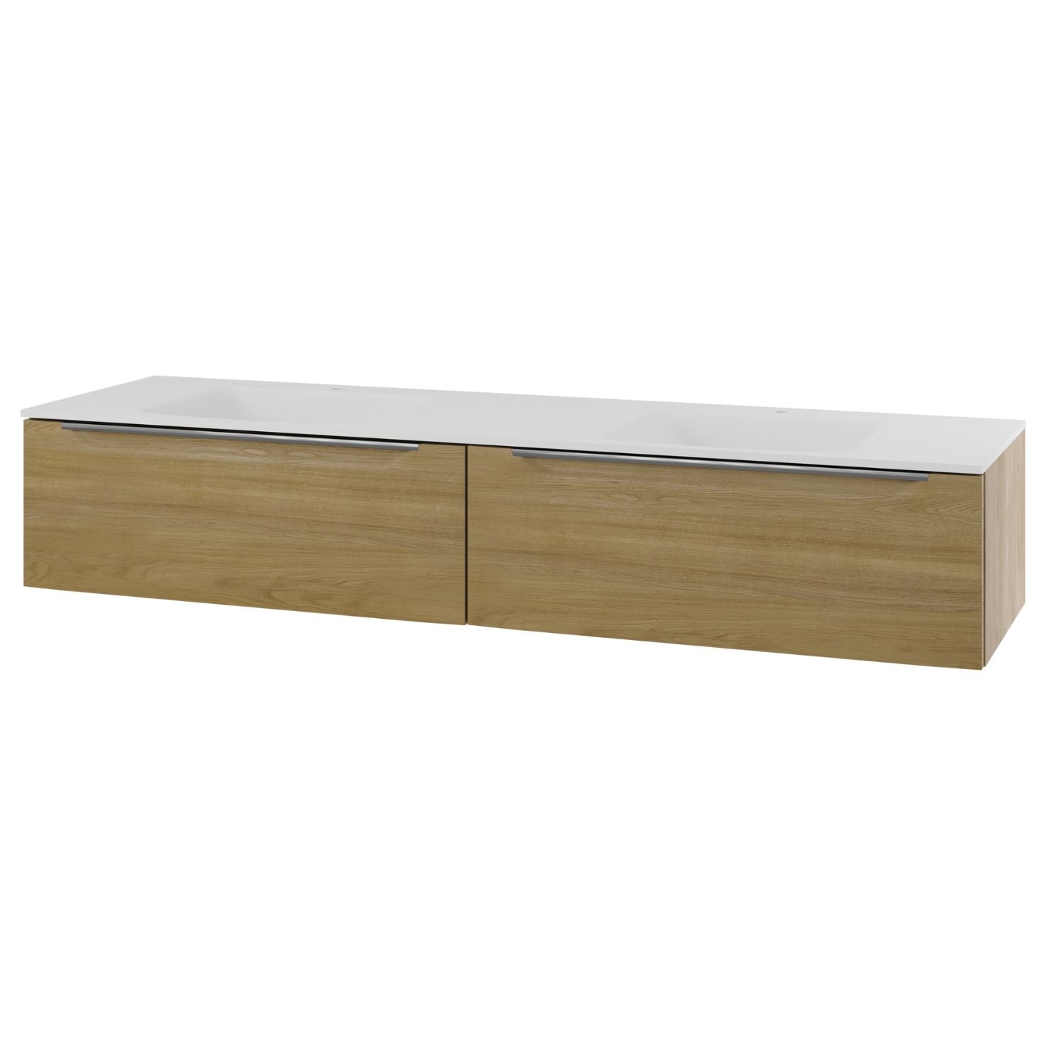 Linn Bad Mari D45 Servantskap med 1 skuff Eik / 160cm dobbel Linn Bad Servantskap LB-120516D2S