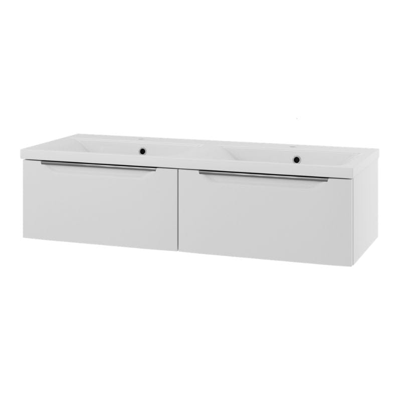Linn Bad Mari D45 Servantskap med 1 skuff Hvit / 120cm dobbel 2 skuff Linn Bad Servantskap LB-120112D2S