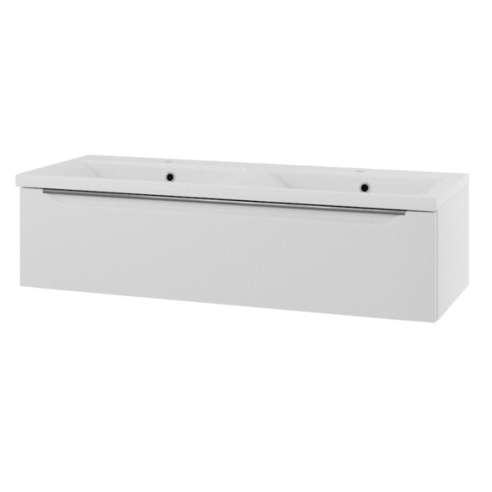 Linn Bad Mari D45 Servantskap med 1 skuff Hvit / 120cm høyre Linn Bad Servantskap LB-120112H1S