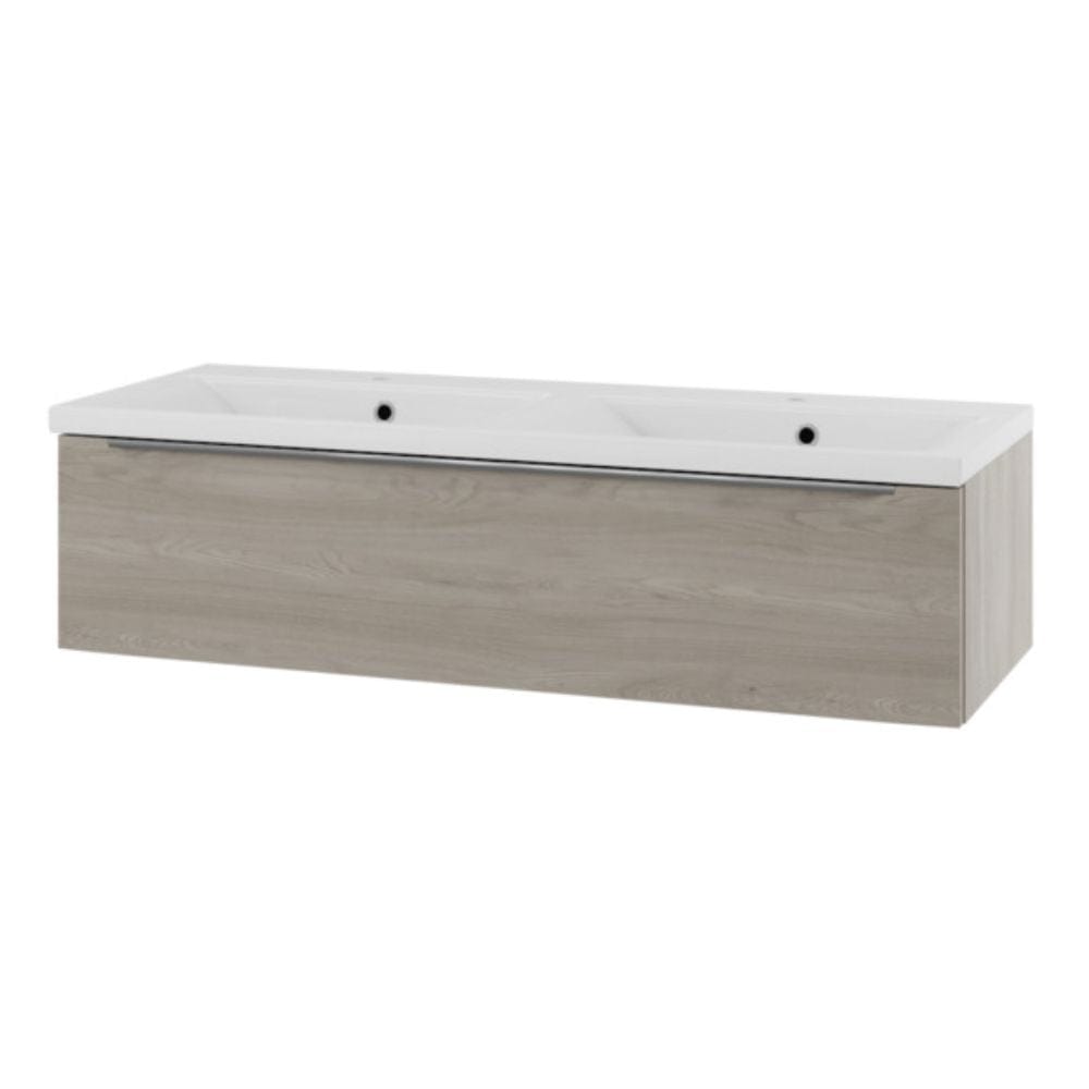 Linn Bad Mari D45 Servantskap med 1 skuff Lys eik / 120cm venstre Linn Bad Servantskap LB-120212V1S