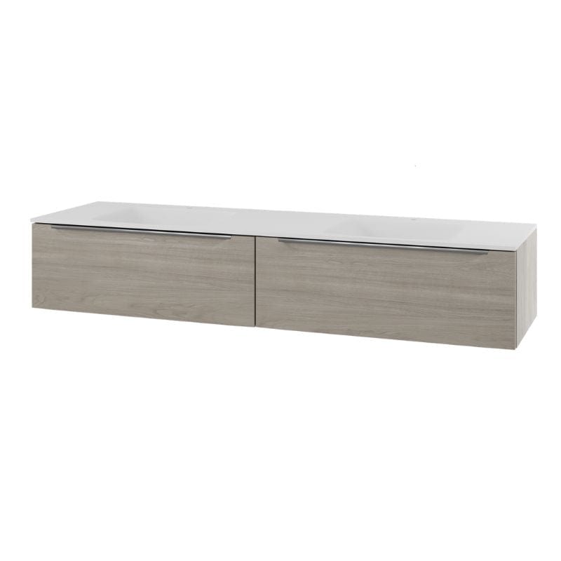 Linn Bad Mari D45 Servantskap med 1 skuff Lys eik / 160cm dobbel Linn Bad Servantskap LB-120216D2S
