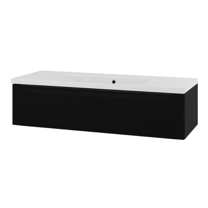 Linn Bad Mari D45 Servantskap med 1 skuff Svart / 120cm Linn Bad Servantskap LB-1206121S