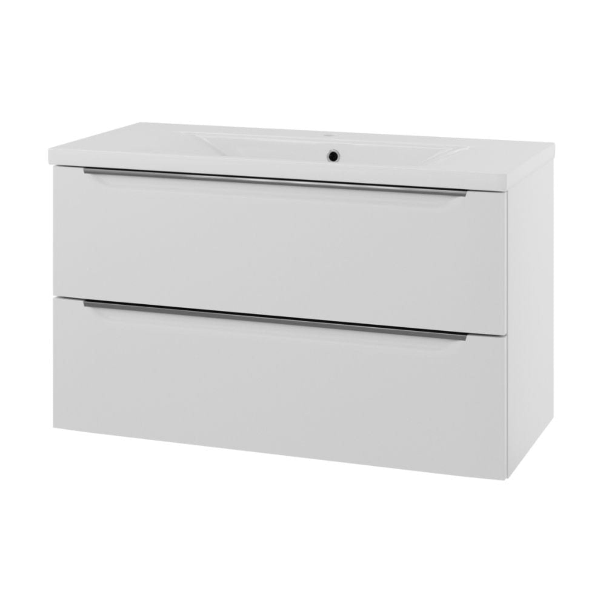 Linn Bad Mari D45cm Servantskap Hvit matt / 100cm Linn Bad Servantskap LB-400708