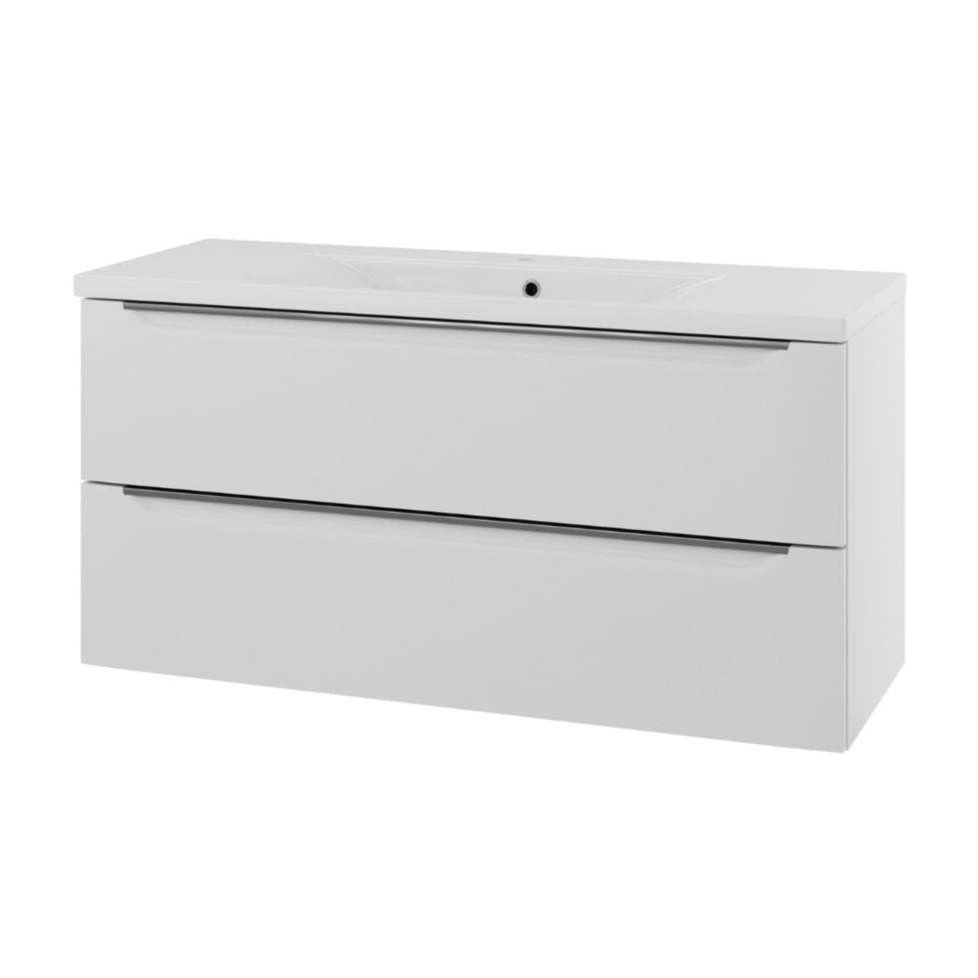 Linn Bad Mari D45cm Servantskap Hvit matt / 120cm Linn Bad Servantskap LB-400705