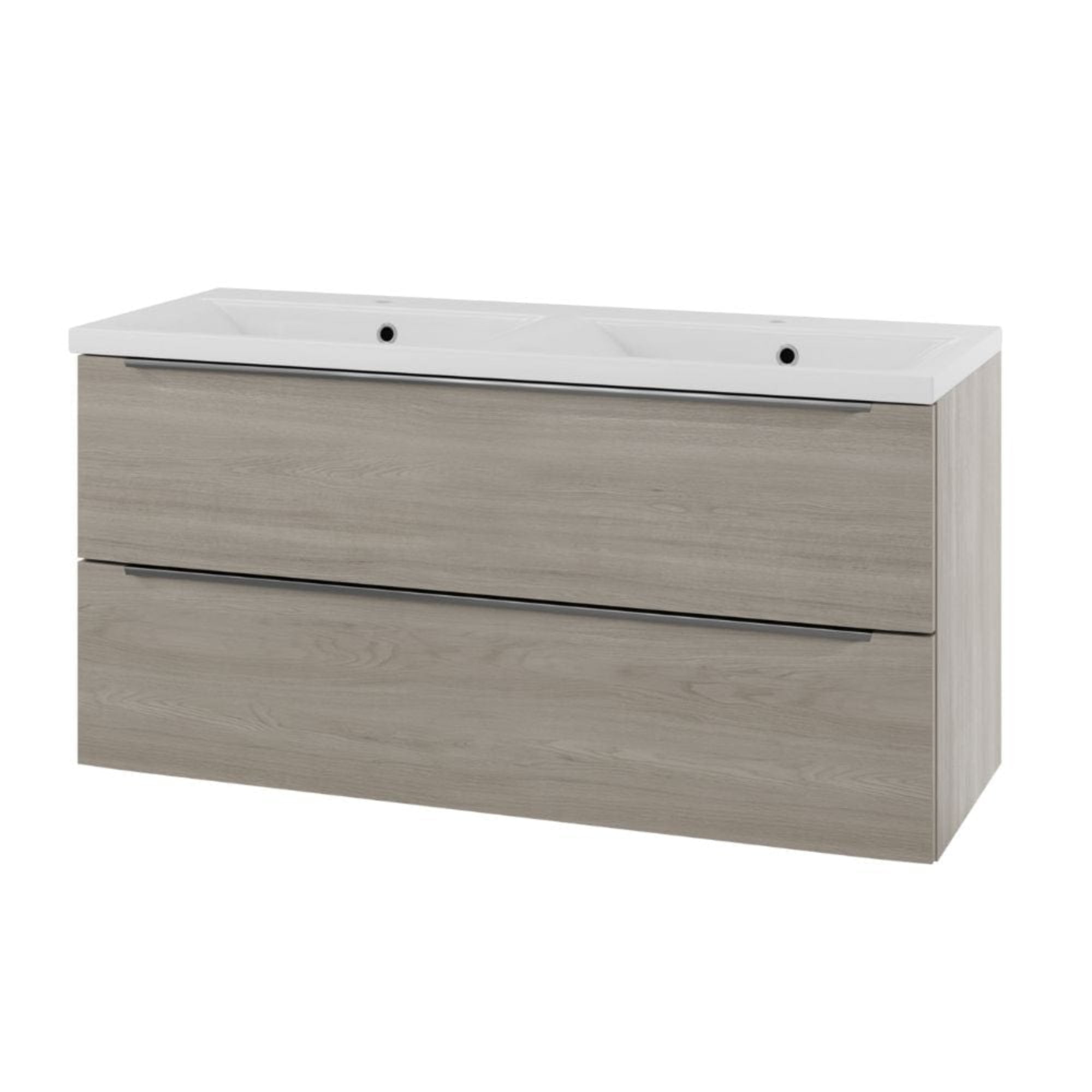 Linn Bad Mari D45cm Servantskap Lys eik / 120cm dobbel Linn Bad Servantskap LB-400106