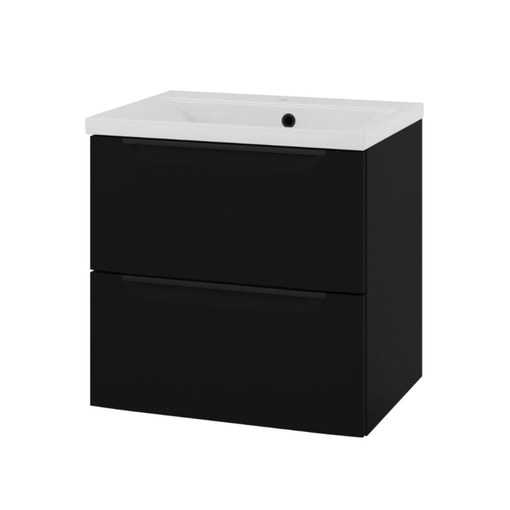 Linn Bad Mari D45cm Servantskap Svart matt / 60cm Linn Bad Servantskap LB-120706