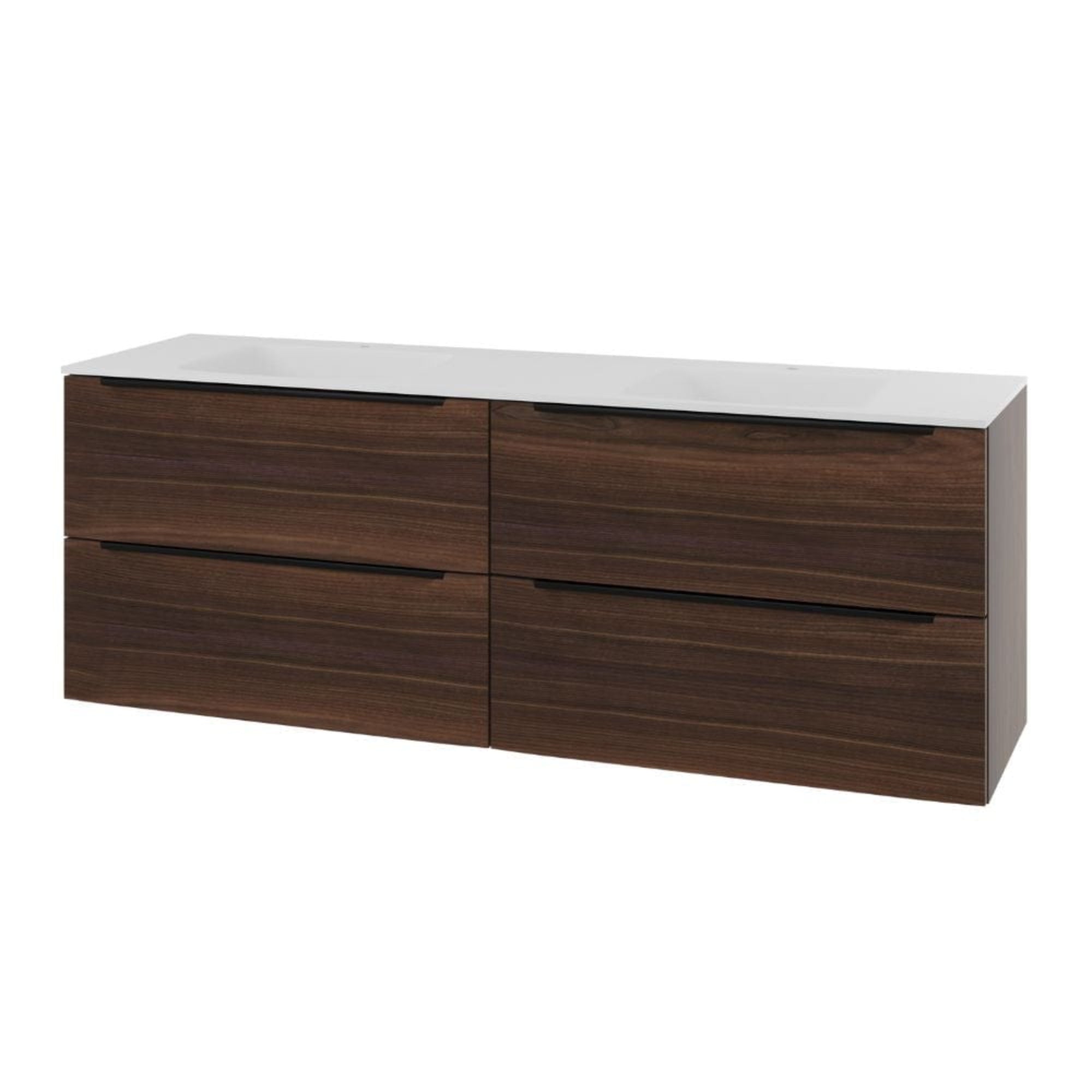Linn Bad Mari D45cm Servantskap Valnøtt / 160cm dobbel Linn Bad Servantskap LB-120816D