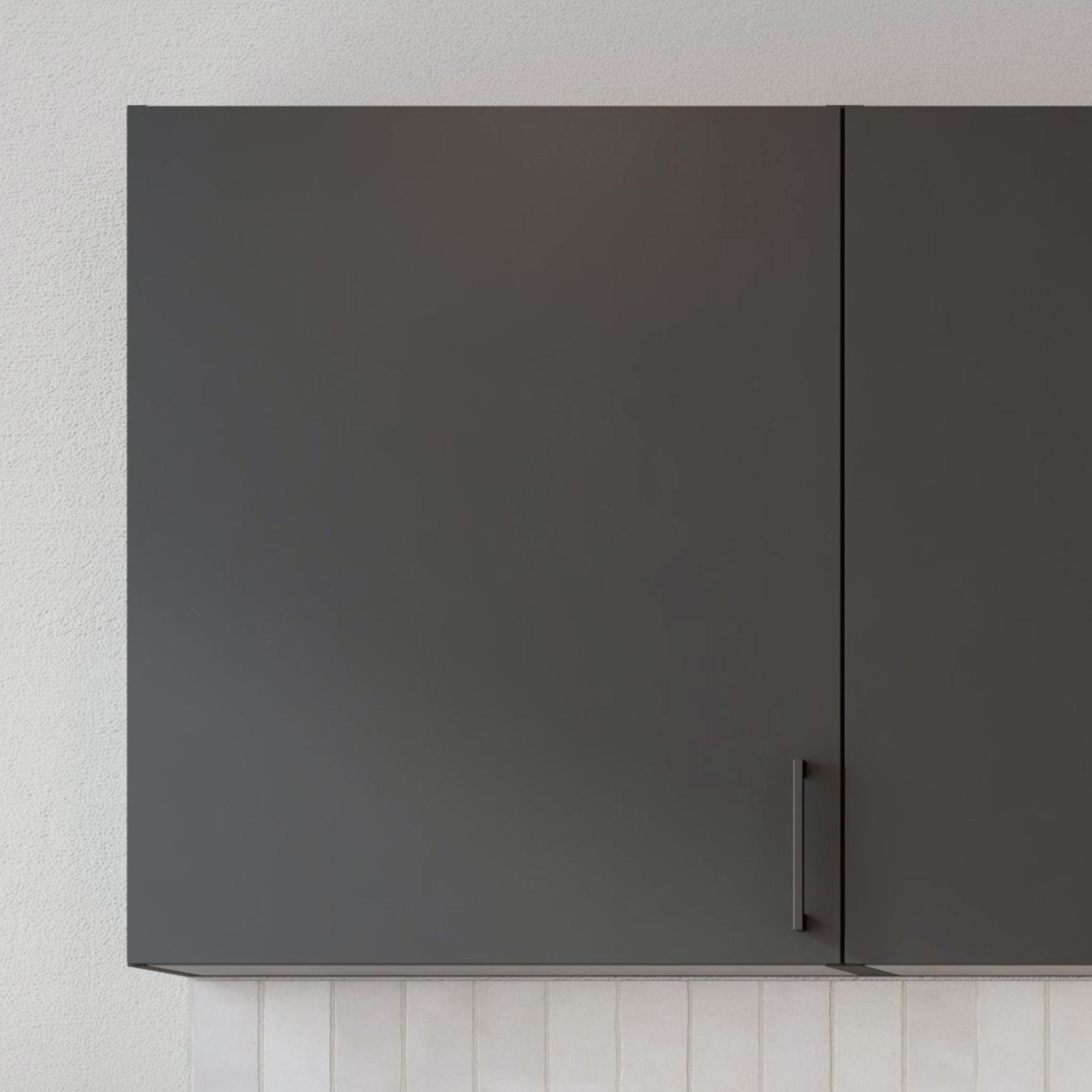 Linn Bad Overskap 1 dør for vaskerom Grå matt / 30cm Linn Bad Veggskap vaskerom LB-731103R