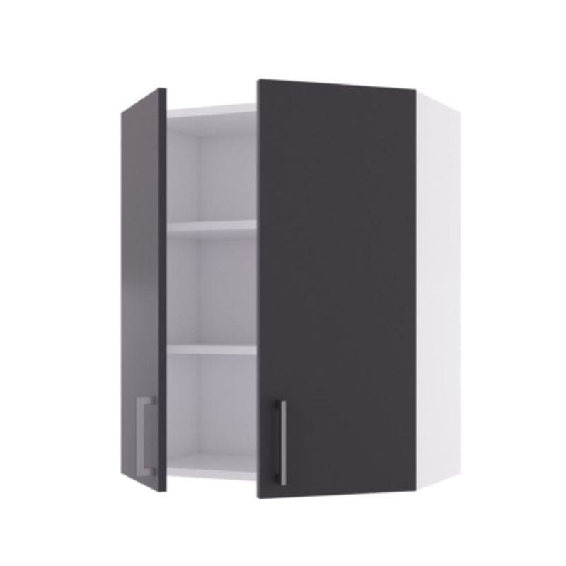 Linn Bad Overskap 2 dører for vaskerom Grå matt / 60cm Linn Bad Veggskap vaskerom LB-731206R