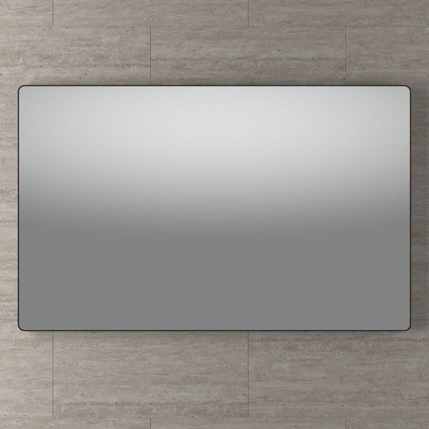 Linn Bad Øyri Speil Svart matt / 75x120cm Linn Bad Baderomsspeil LB-210612