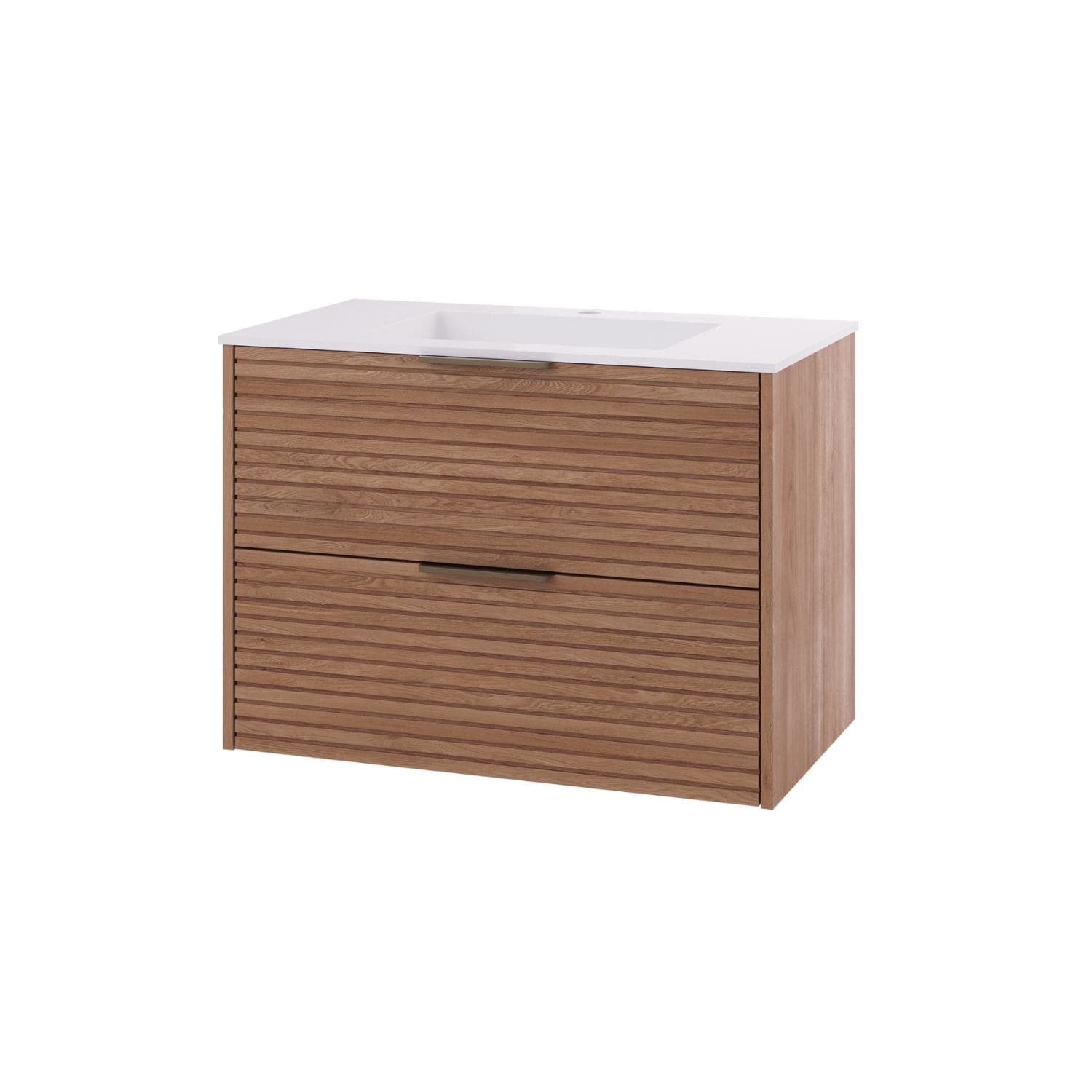 Linn Bad Silje Servantskap Eik / 80cm / Senter Linn Bad Servantskap LB-170508