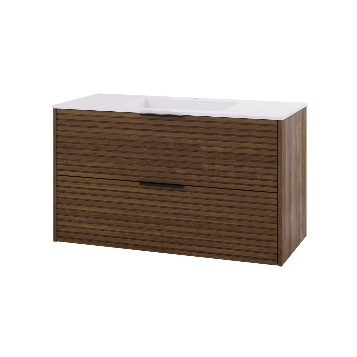 Linn Bad Silje Servantskap Mørk eik / 100cm / Senter Linn Bad Servantskap LB-170810