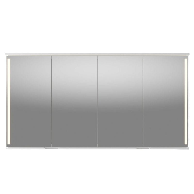 Linn Bad Sogn Speilskap med integrert belysning og stikk Hvit matt / 160cm Linn Bad Speilskap LB-20116B