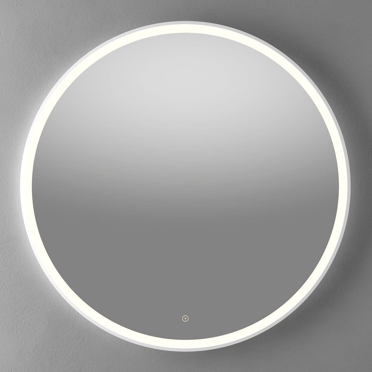 Linn Bad Steim speil med Lysramme 80-100cm Hvit matt / 100 cm Linn Bad Baderomsspeil LB-26110