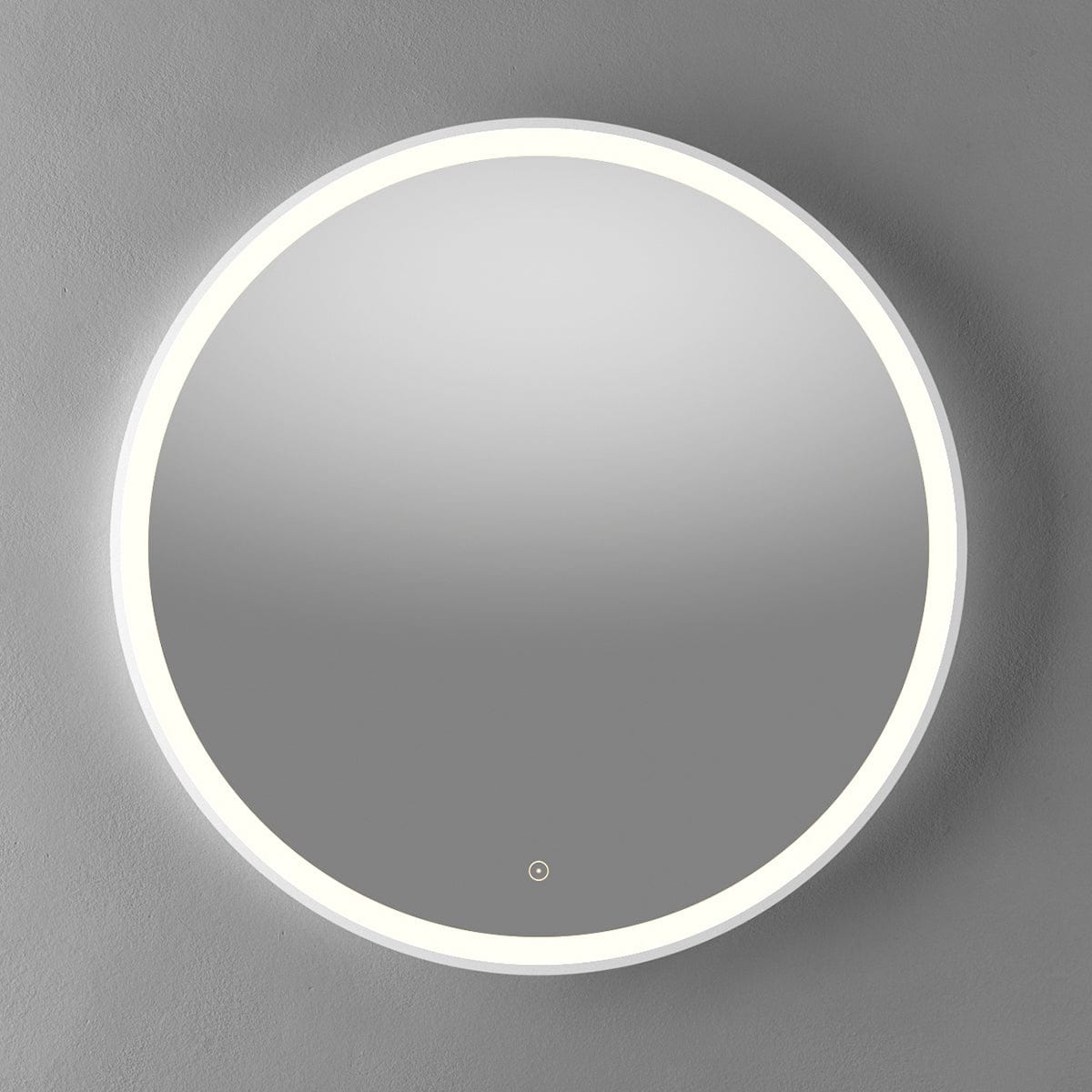 Linn Bad Steim speil med Lysramme 80-100cm Hvit matt / 80 cm Linn Bad Baderomsspeil LB-26108