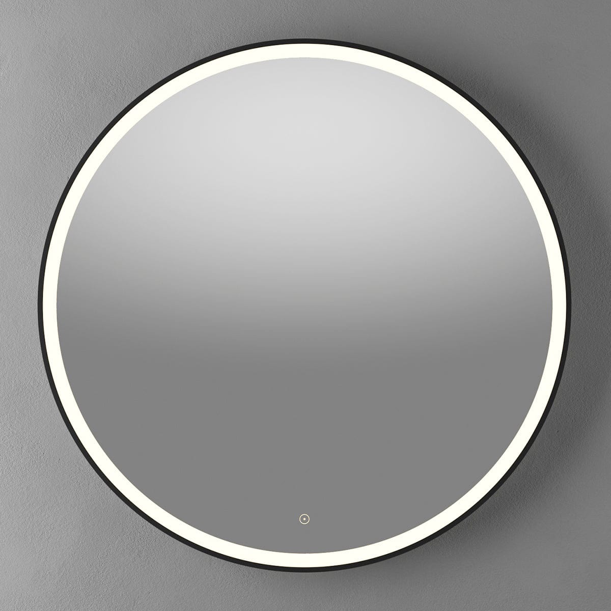 Linn Bad Steim speil med Lysramme 80-100cm Svart matt / 100 cm Linn Bad Baderomsspeil LB-26610