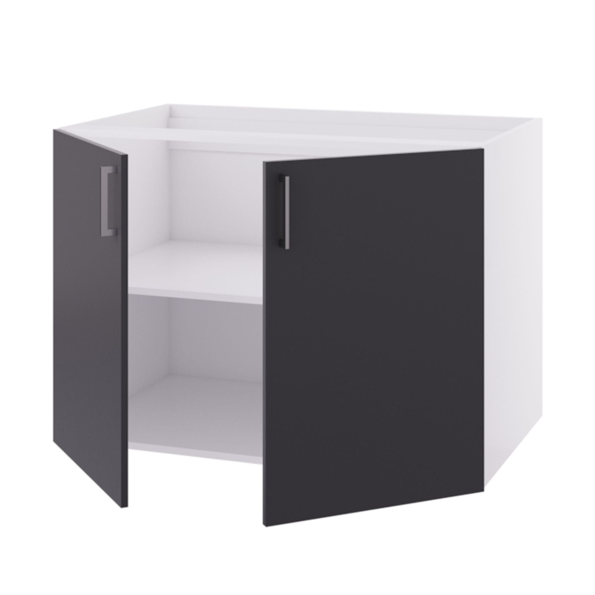 Linn Bad Underskap 2 dører for vaskerom Grå matt / 100cm Linn Bad Benkeskap vaskerom LB-730210R