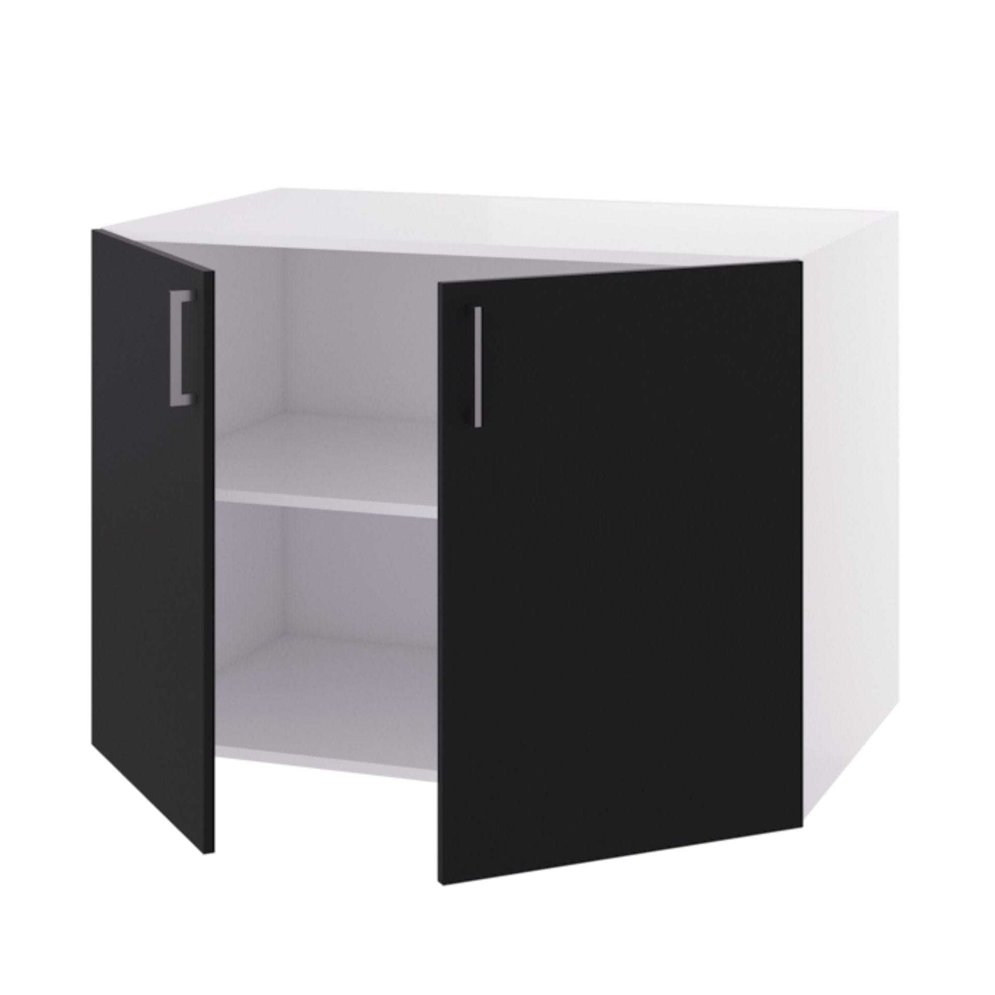 Linn Bad Underskap 2 dører for vaskerom Svart matt / 100cm Linn Bad Benkeskap vaskerom LB-740210R