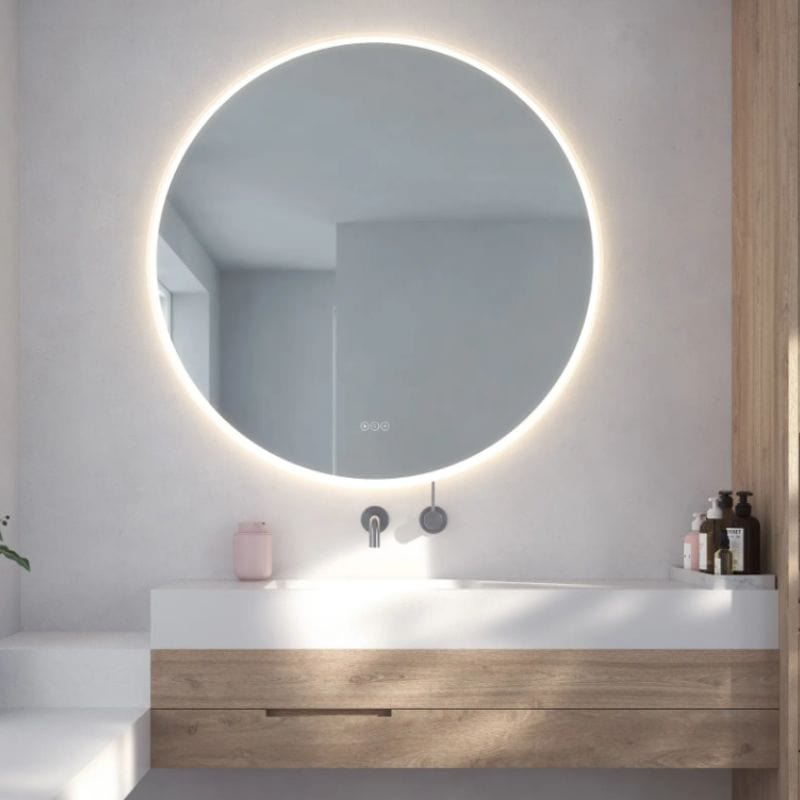 Loevschall Johannesburg Speil Rundt Ø60-100cm - touchstyring 100cm Loevschall Baderomsspeil KO-3443455992