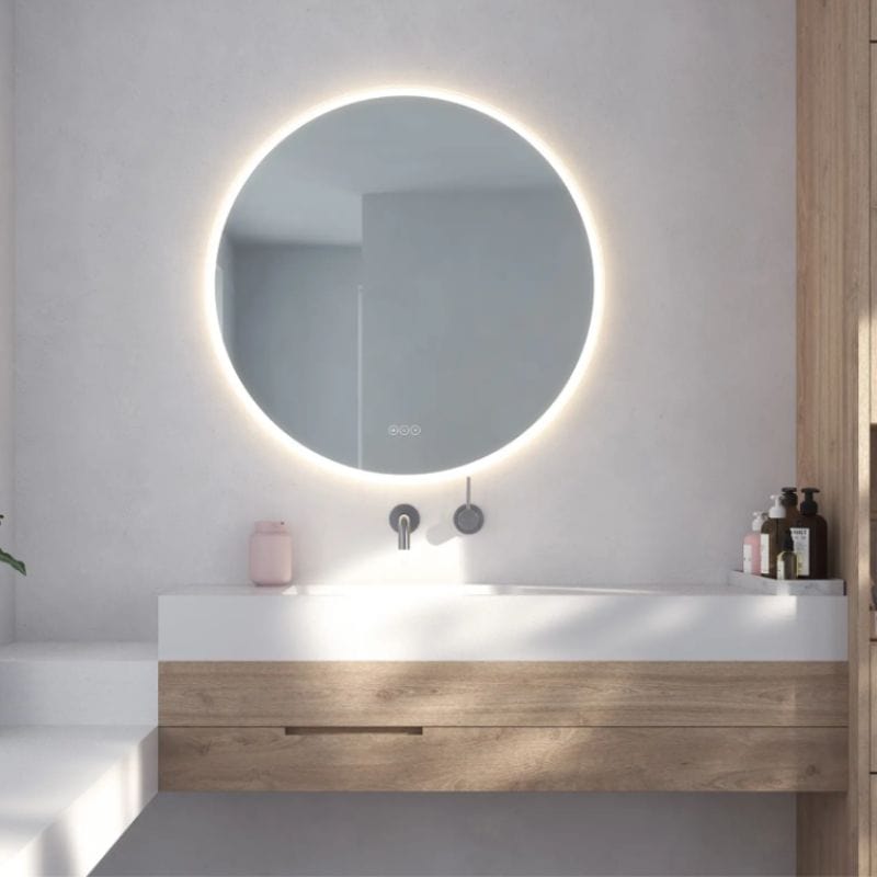 Loevschall Johannesburg Speil Rundt Ø60-100cm - touchstyring 80cm Loevschall Baderomsspeil KO-3443455989