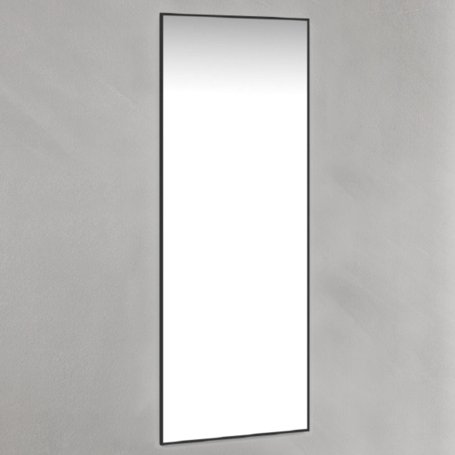 Macro Design Avlange Speil Rammespeil Svart / 45cm / uten ambilight Macro Design Baderomsspeil GRO-IP45120SR