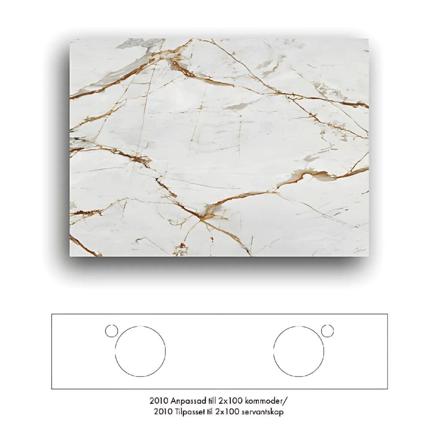 Macro Design Crown+ Dekton Benkeplate 161-201cm Reverie / 201cm Macro Design Benkeplate bad GRO-FB200REVDH