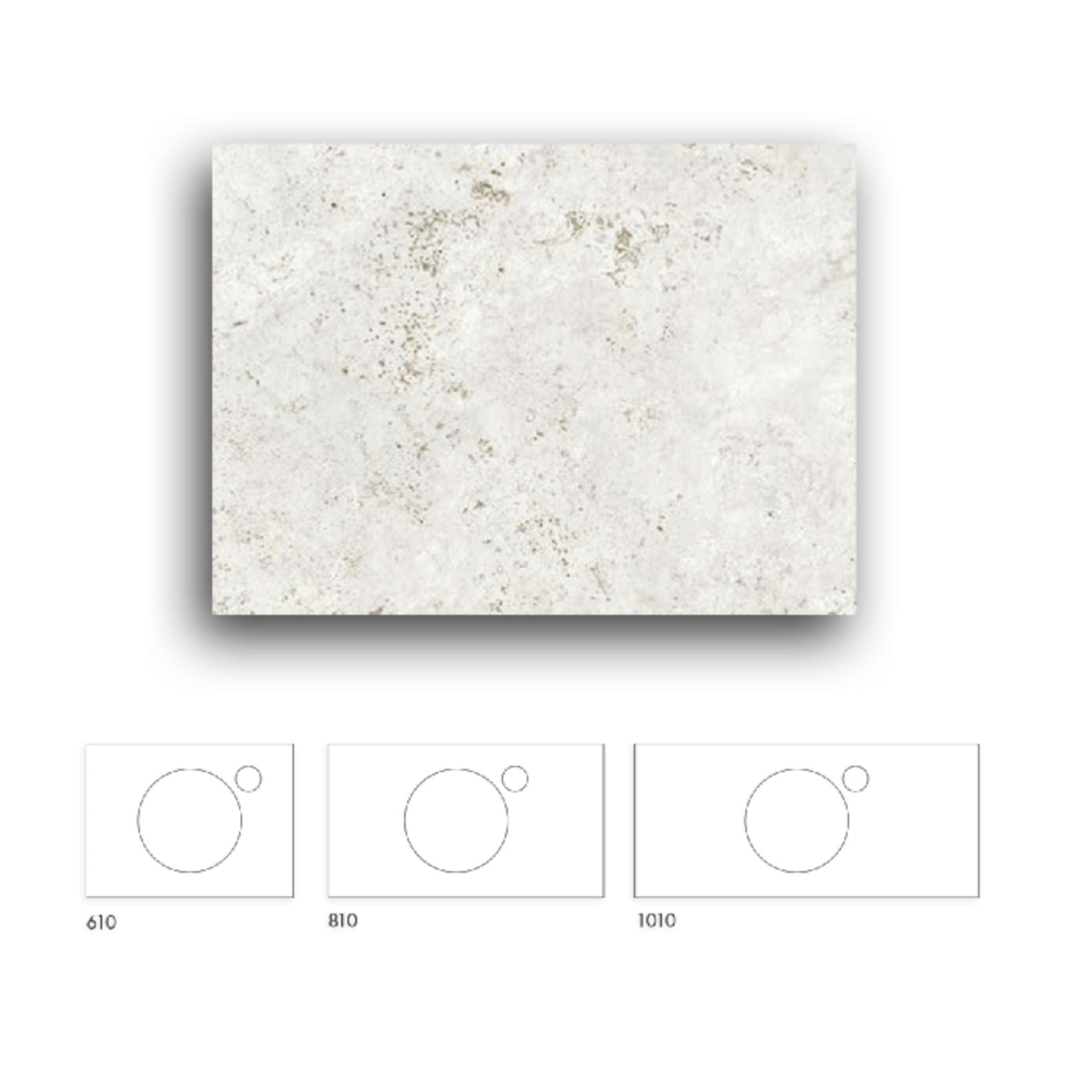 Macro Design Crown+ Dekton Benkeplate Sabbia / 61cm Macro Design Benkeplate bad GRO-FB60SABCH