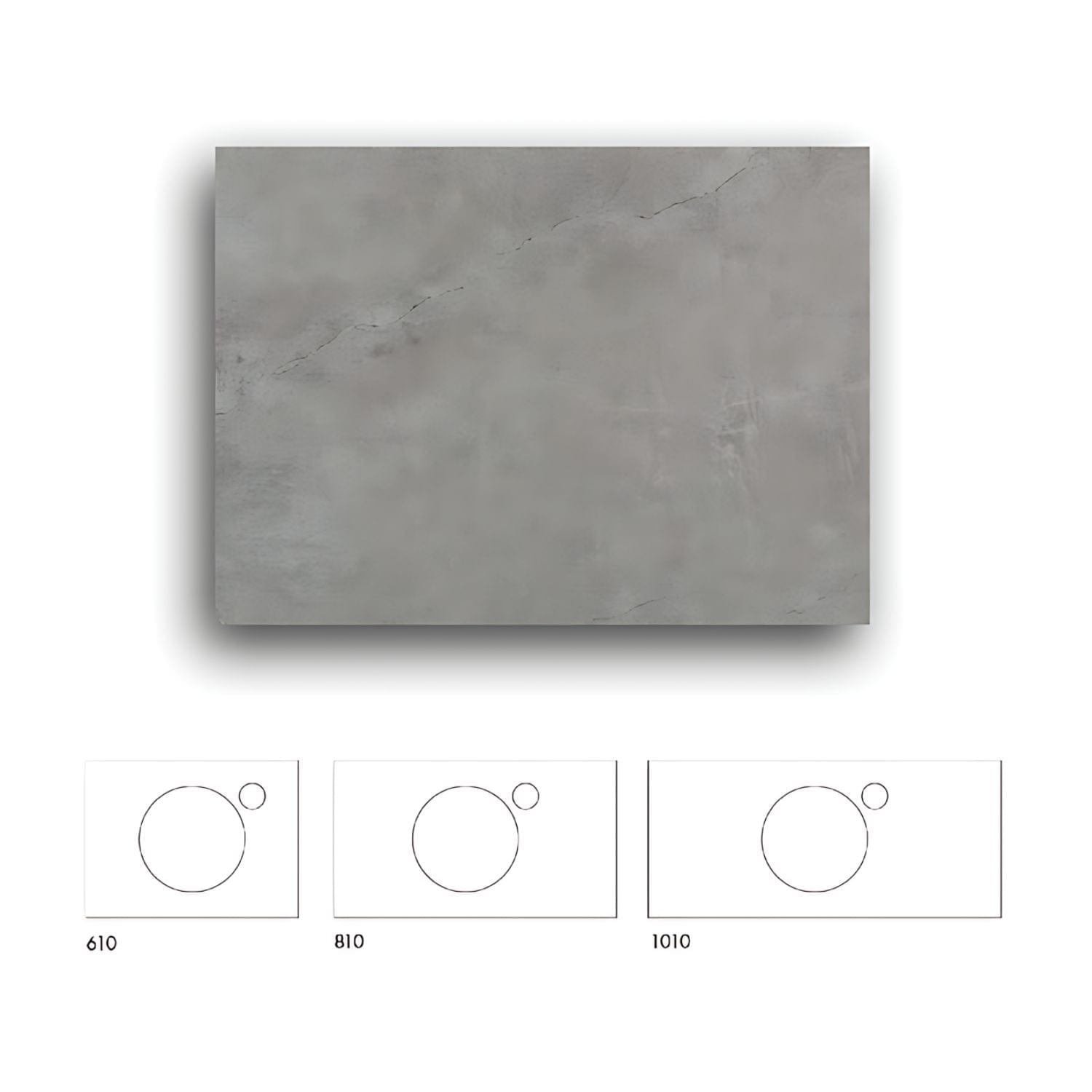 Macro Design Crown+ Dekton Benkeplate Soke / 61cm Macro Design Benkeplate bad GRO-FB60SOKCH