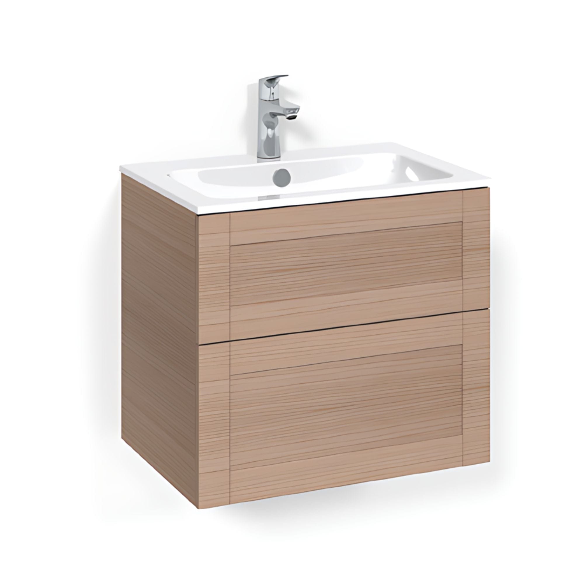 Macro Design CROWN Frame Servantskap 2 skuff - med LIGHT servant Eik / 60cm / Light 14 Macro Design Servantskap BUN-FSK60EFL14