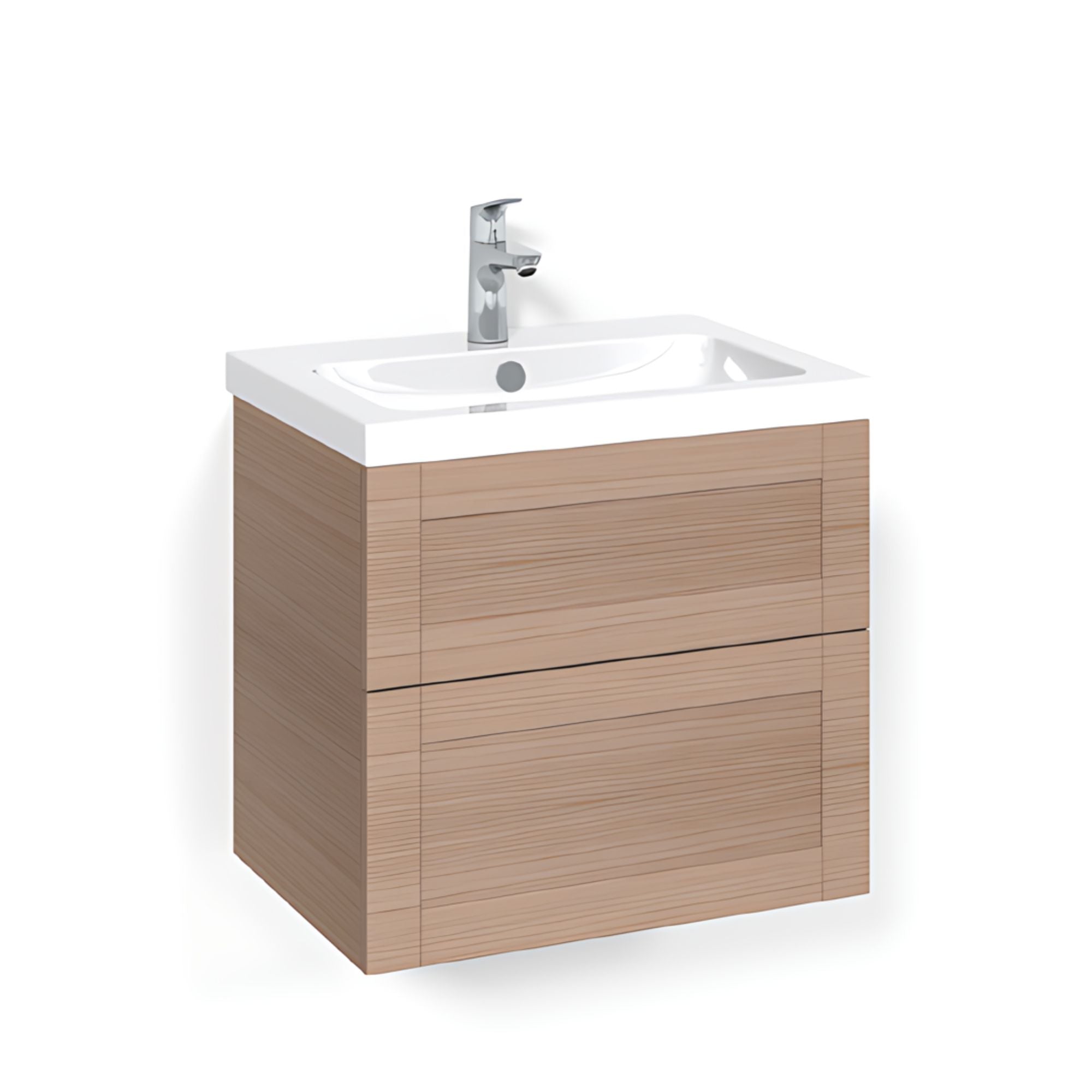 Macro Design CROWN Frame Servantskap 2 skuff - med LIGHT servant Eik / 60cm / Light 45 Macro Design Servantskap BUN-FSK60EFL45