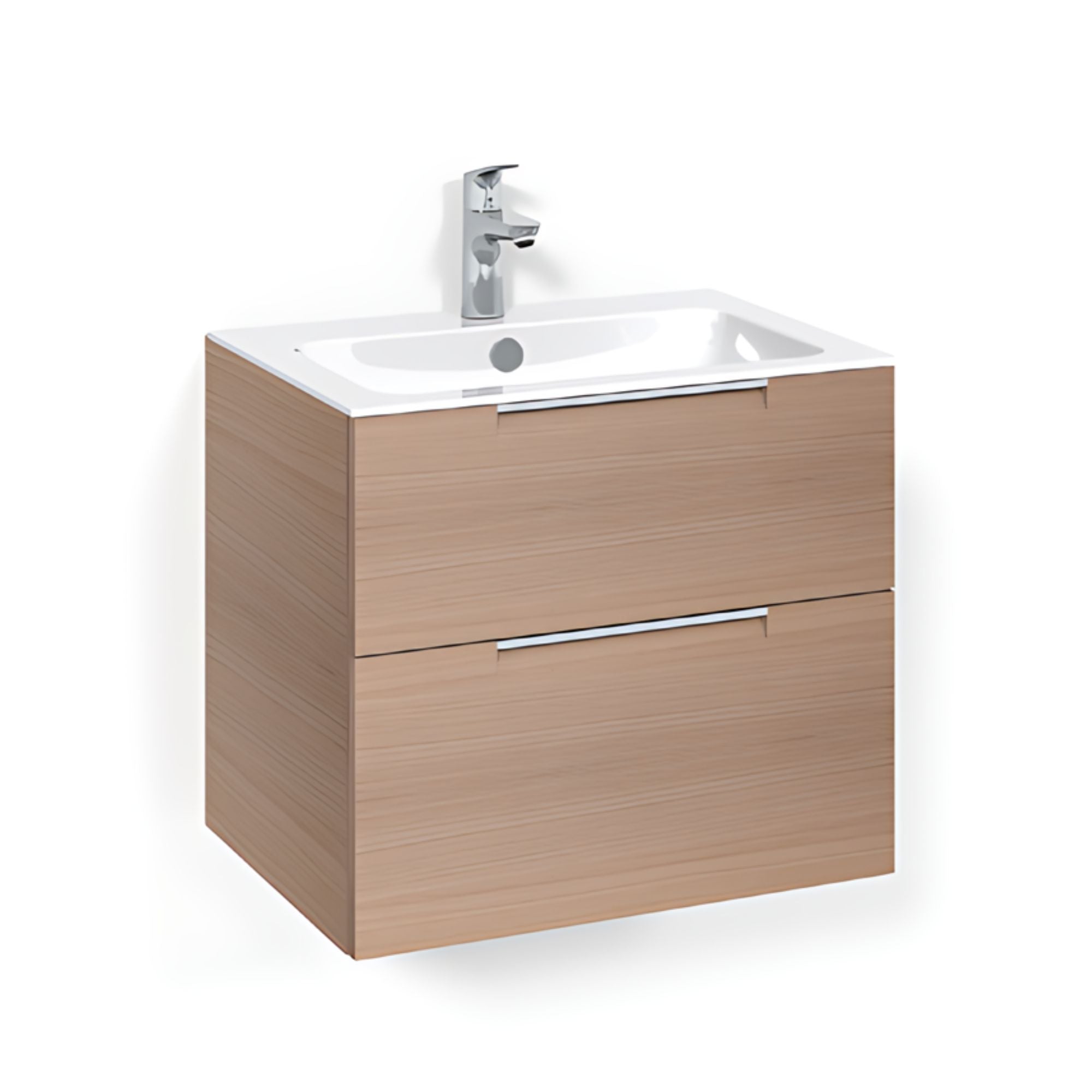 Macro Design CROWN Grip Servantskap 2 skuff - med LIGHT servant Eik / 60cm / Light 8 Macro Design Servantskap BUN-FSK60ESL8