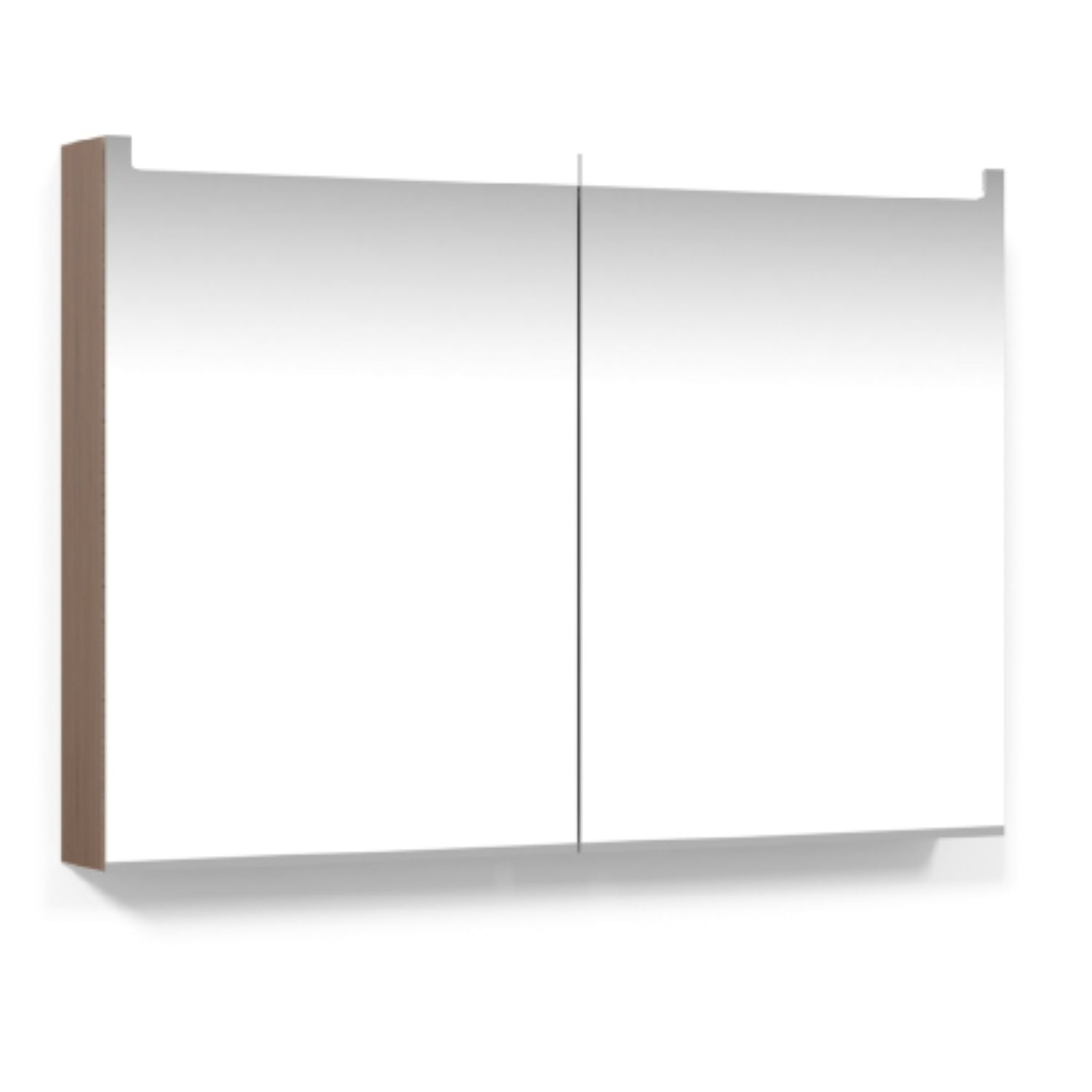 Macro Design CROWN Speilskap Innfelt belysning med 2 dør Eik / 100cm Macro Design Speilskap GRO-FCS100EBIF