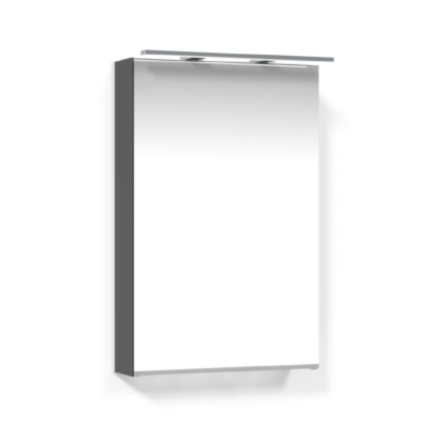 Macro Design CROWN Speilskap Rampe-belysning Antrasitt / 45cm / Venstre hengslet Macro Design Speilskap GRO-FCS45VABRL