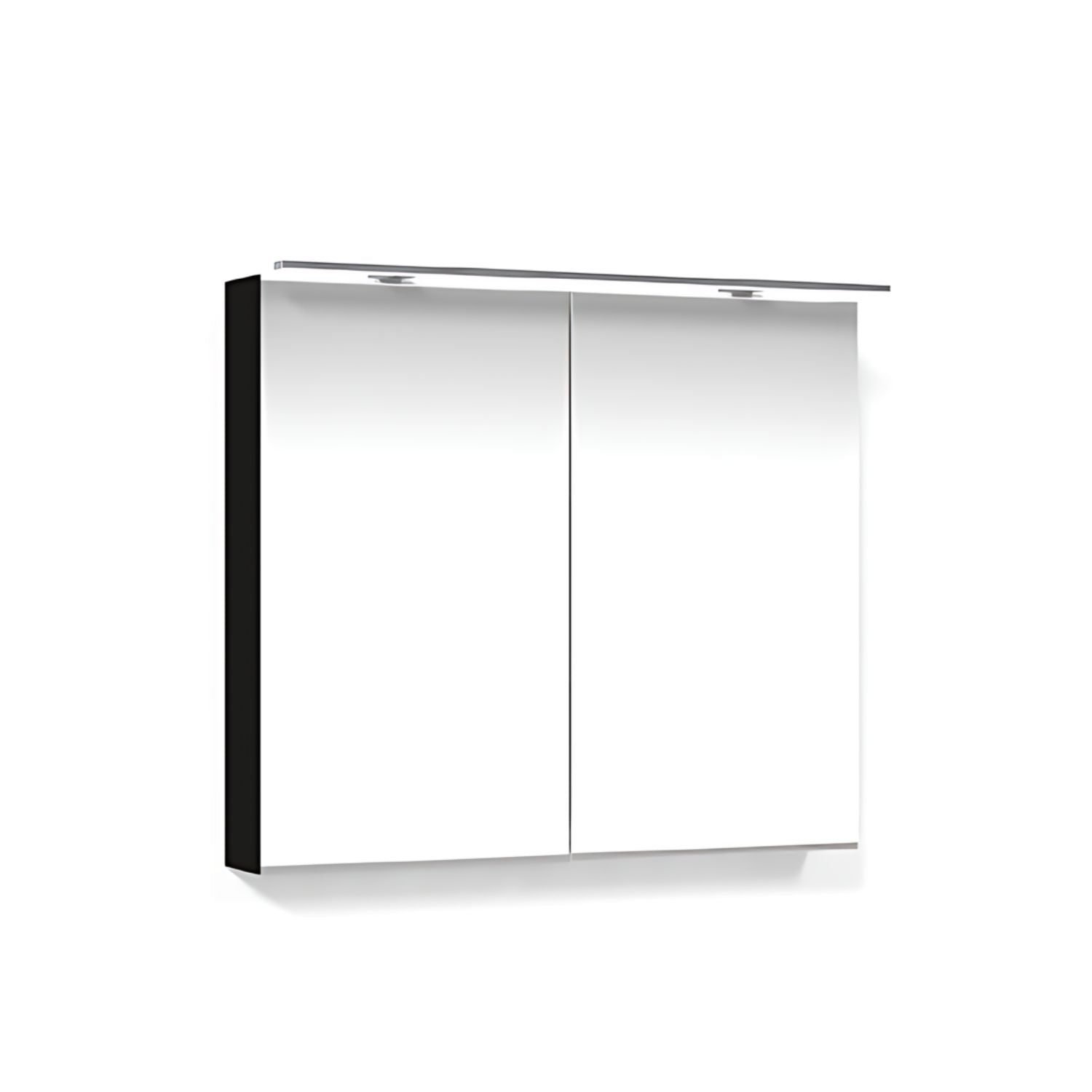 Macro Design CROWN Speilskap Rampe-belysning med 2 dør Antrasitt / 80cm Macro Design Speilskap GRO-FCS80ABRL