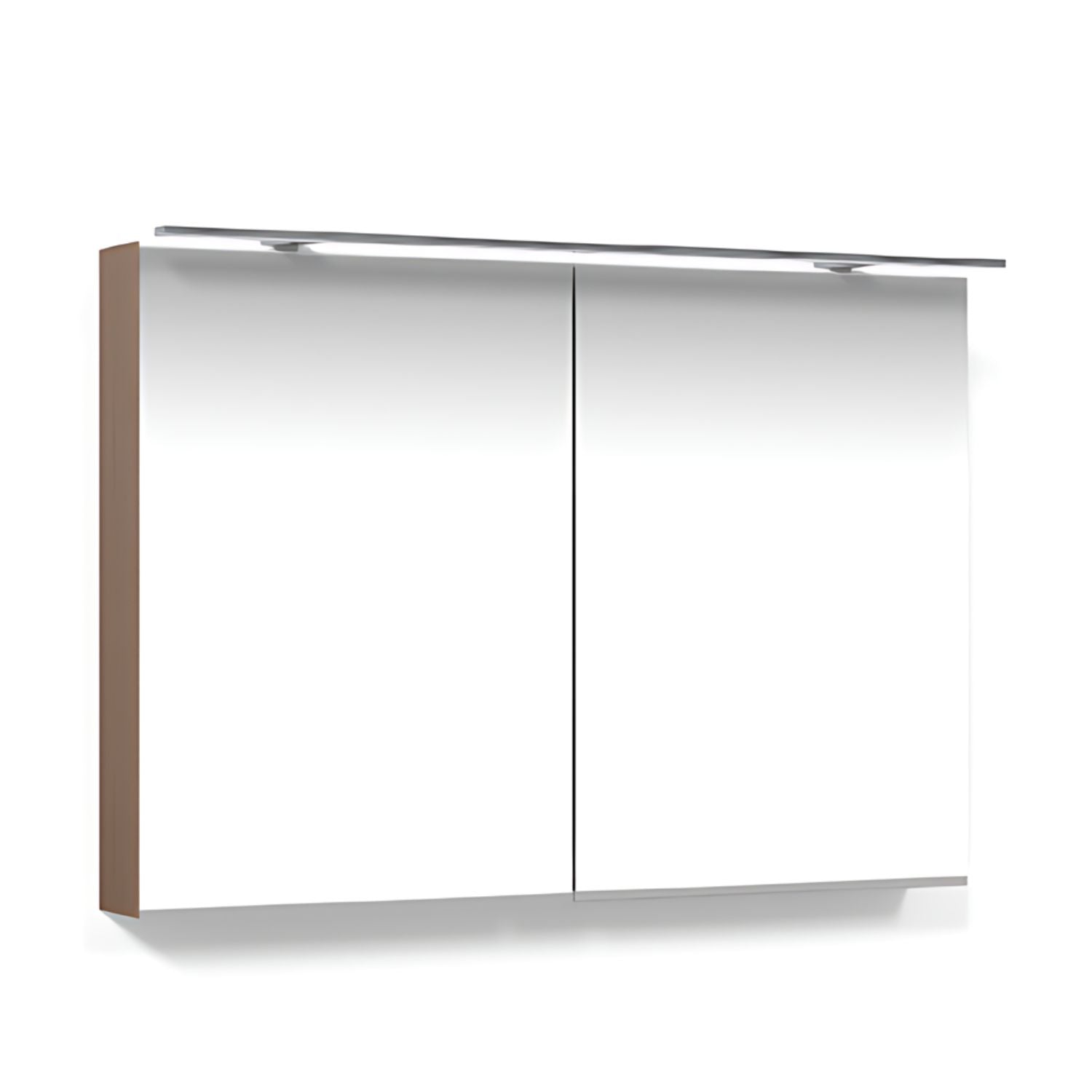 Macro Design CROWN Speilskap Rampe-belysning med 2 dør Eik / 100cm Macro Design Speilskap GRO-FCS100EBRL