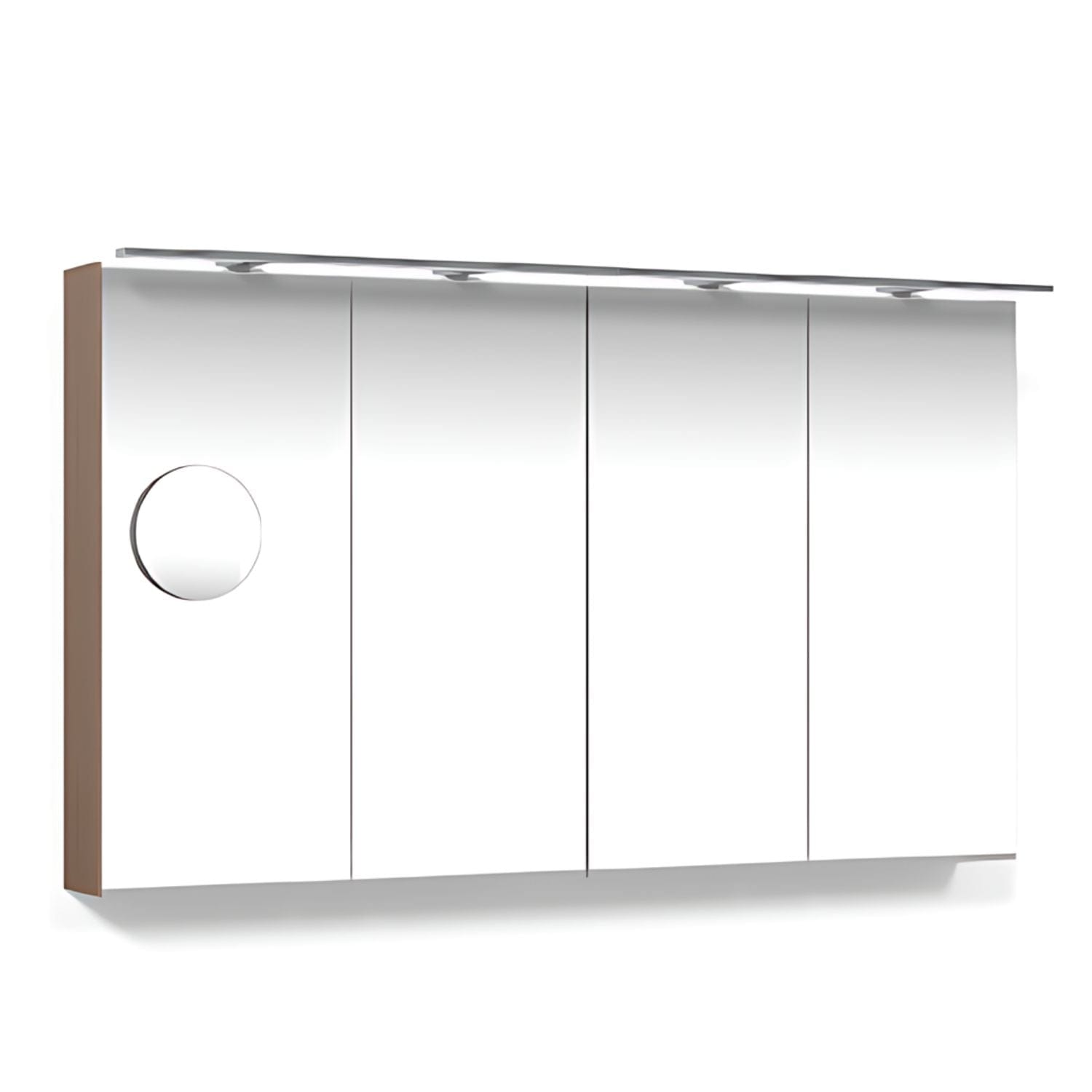 Macro Design CROWN Speilskap Rampe-belysning med forstørrelsesspeil Eik / 120cm Macro Design Speilskap GRO-FCS120EBRLF