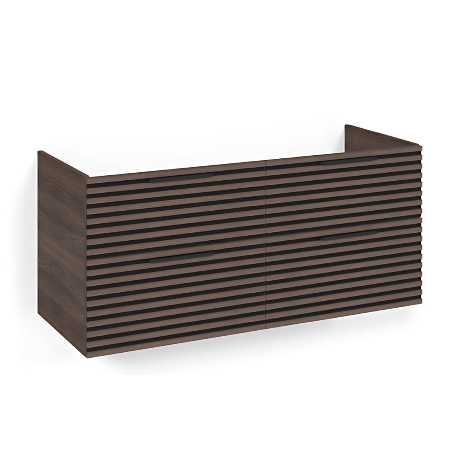 Macro Design CROWN Stripe Underskap Brun ask / 120cm Macro Design Sideskap bad GRO-FSK120BZ