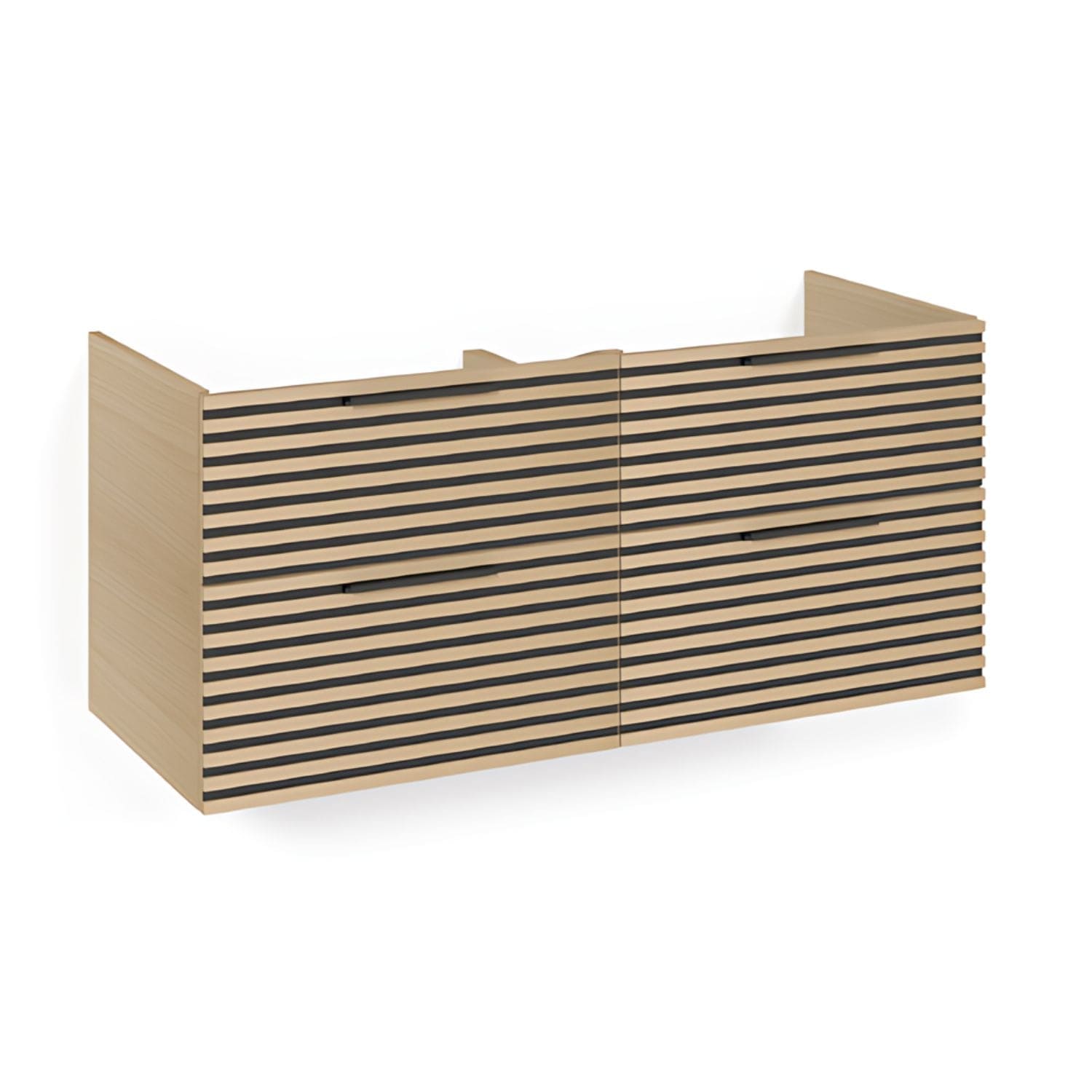 Macro Design CROWN Stripe Underskap Eik / 120cm Macro Design Sideskap bad GRO-FSK120EZ