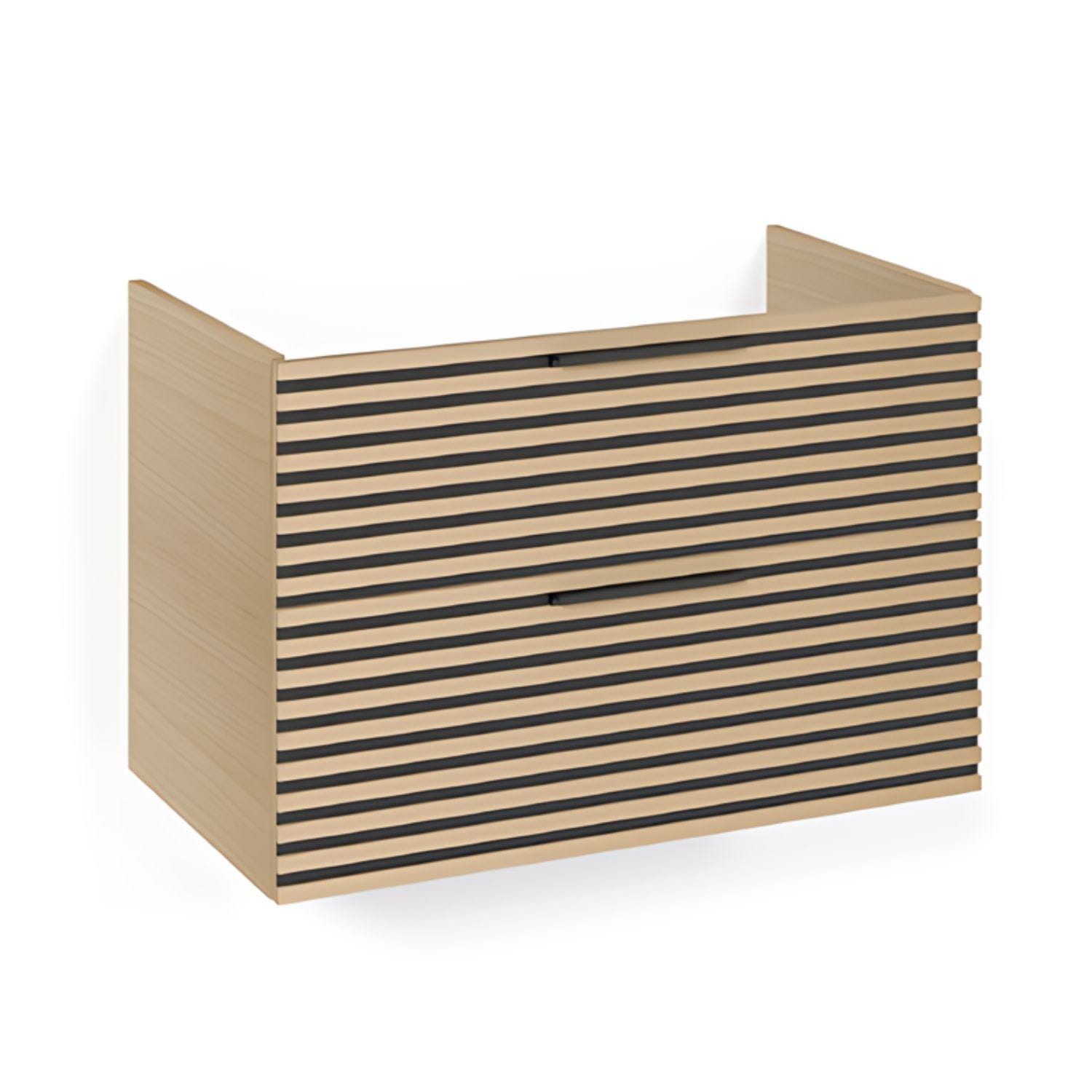 Macro Design CROWN Stripe Underskap Eik / 80cm Macro Design Sideskap bad GRO-FSK80EZ