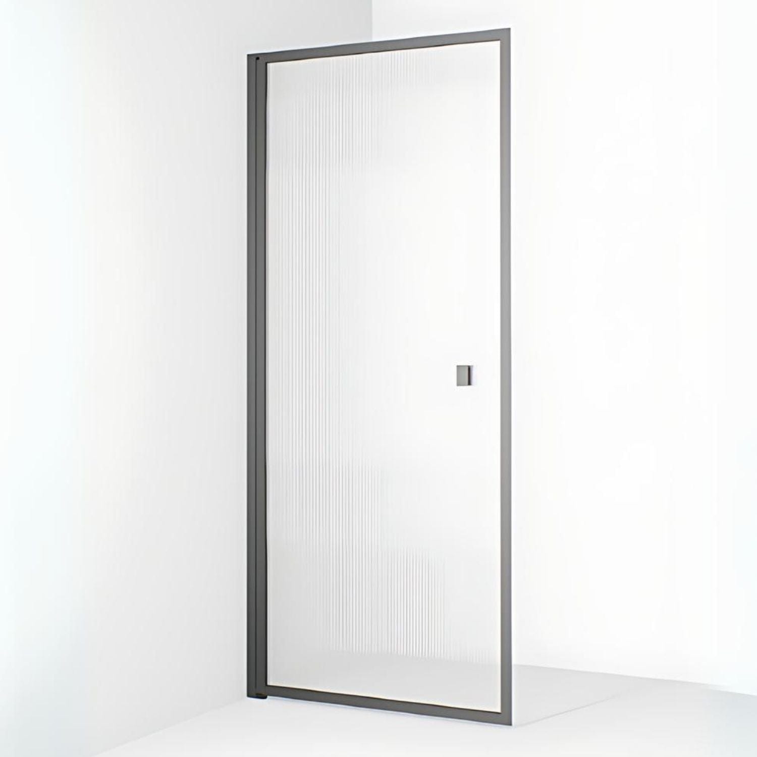 Macro Design Empire Dusjdør Gunmetal / 78cm / Briljant linjeglass Macro Design Dusjdør BUN-DESKD78GLI