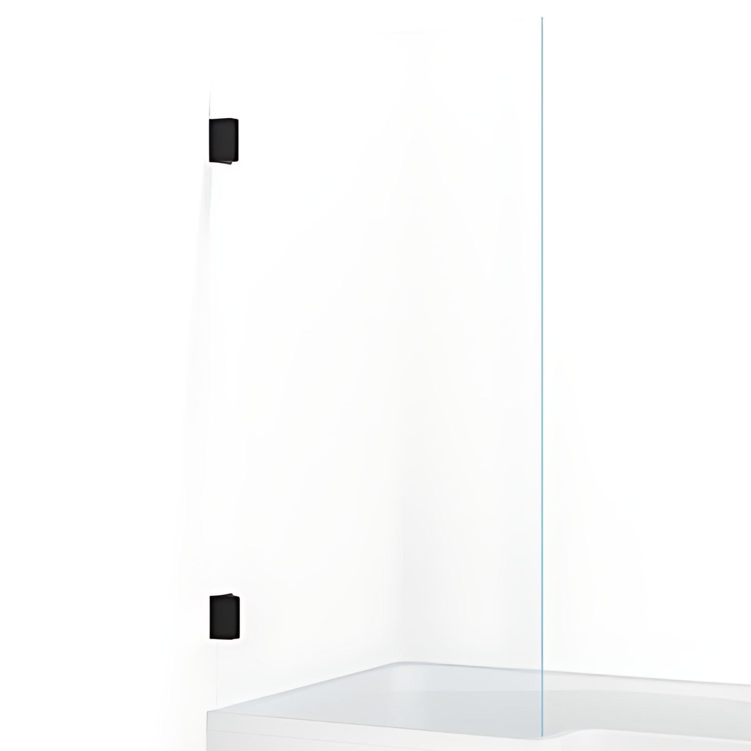 Macro Design Grace Badekarvegg Svart matt / 80cm / Briljant glass Macro Design Badekarvegg BUN-DSLBMS80KL