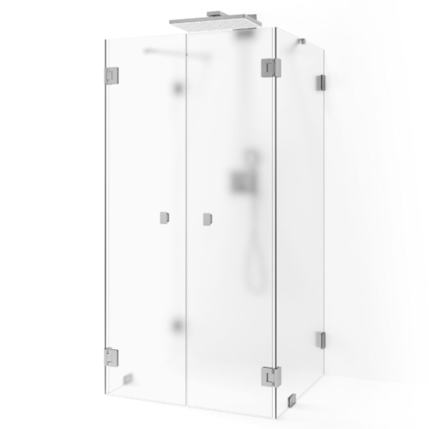 Macro Design Grace Dusj Spesial 13 Børstet / Briljant ice glass Macro Design Dusjnisje GRO-DSL13BOICSPC