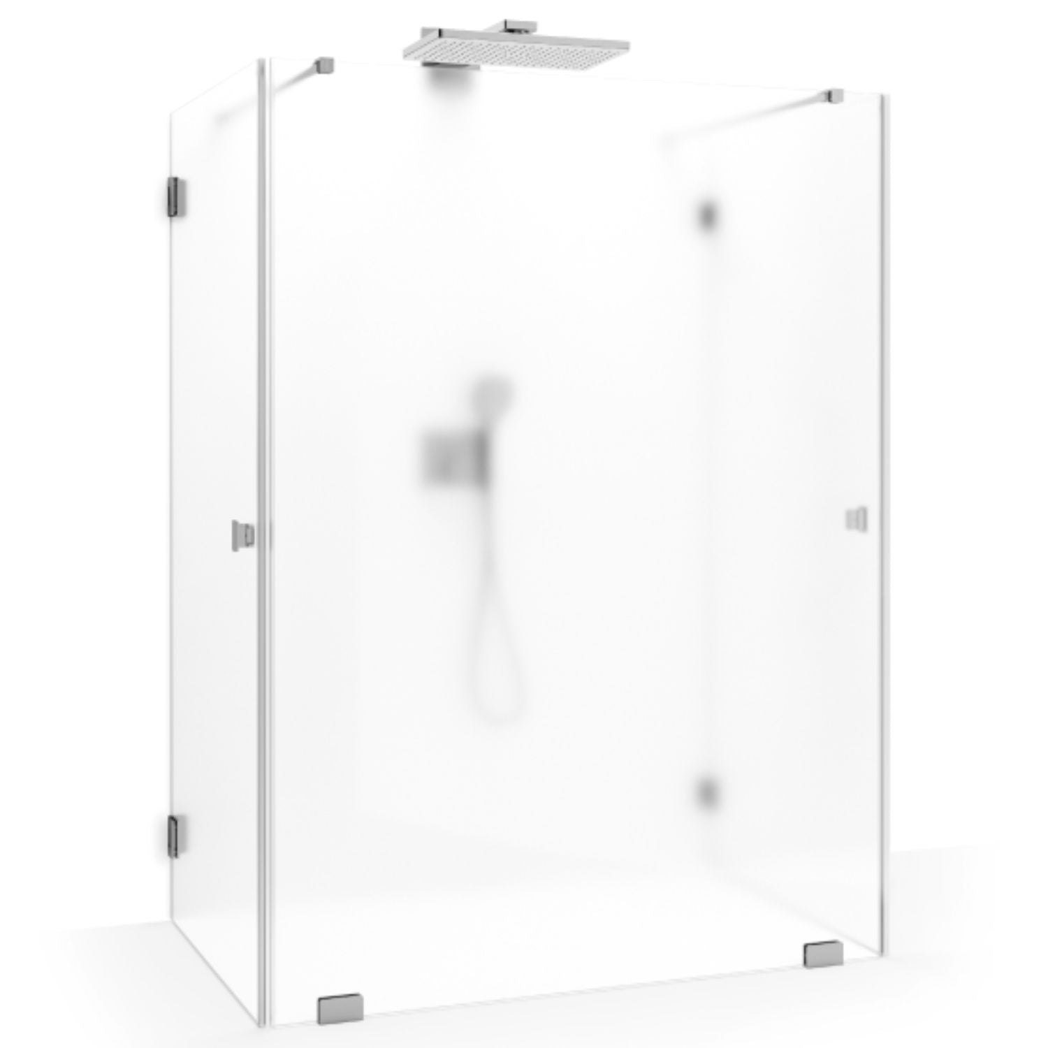 Macro Design Grace Dusj Spesial 4 Børstet / Briljant ice glass Macro Design Dusjvegg GRO-DSL4BOICSPC