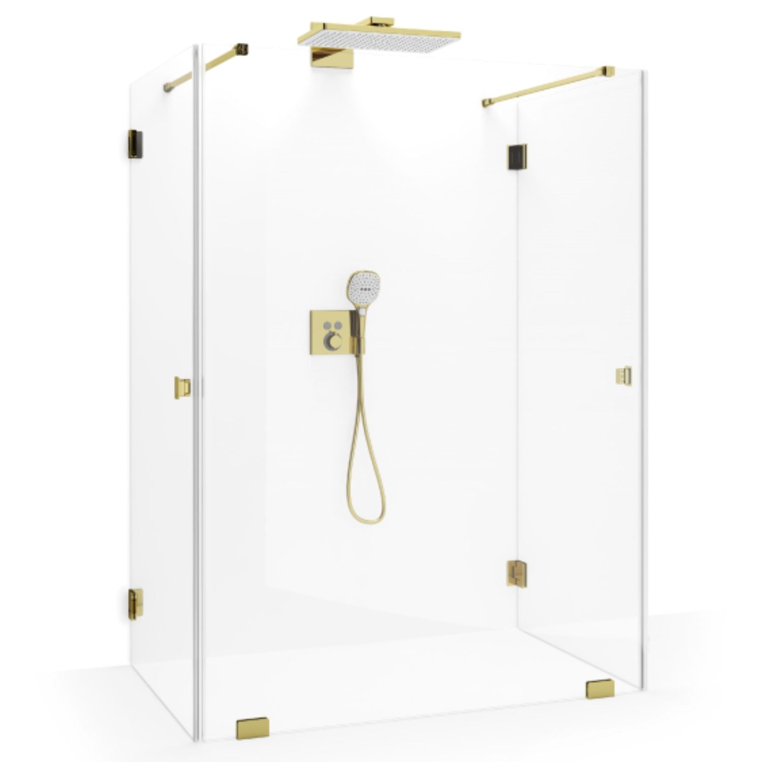 Macro Design Grace Dusj Spesial 4 Gull / Briljant glass Macro Design Dusjvegg GRO-DSL4GKLSPC