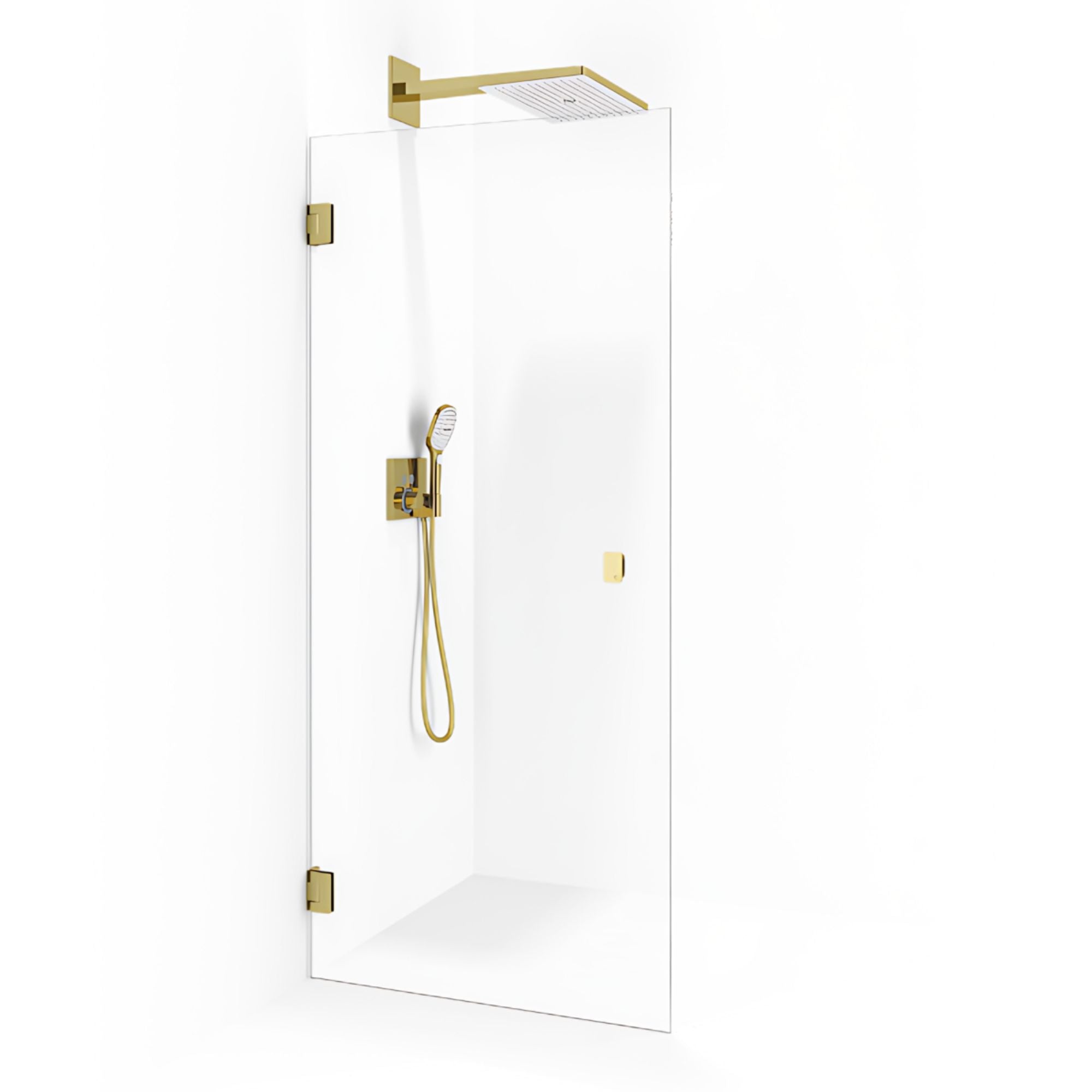 Macro Design Grace Dusjdør Rett B70-100cm Gull / 70cm / Briljant Macro Design Dusjdør BUN-DSLFID70KL