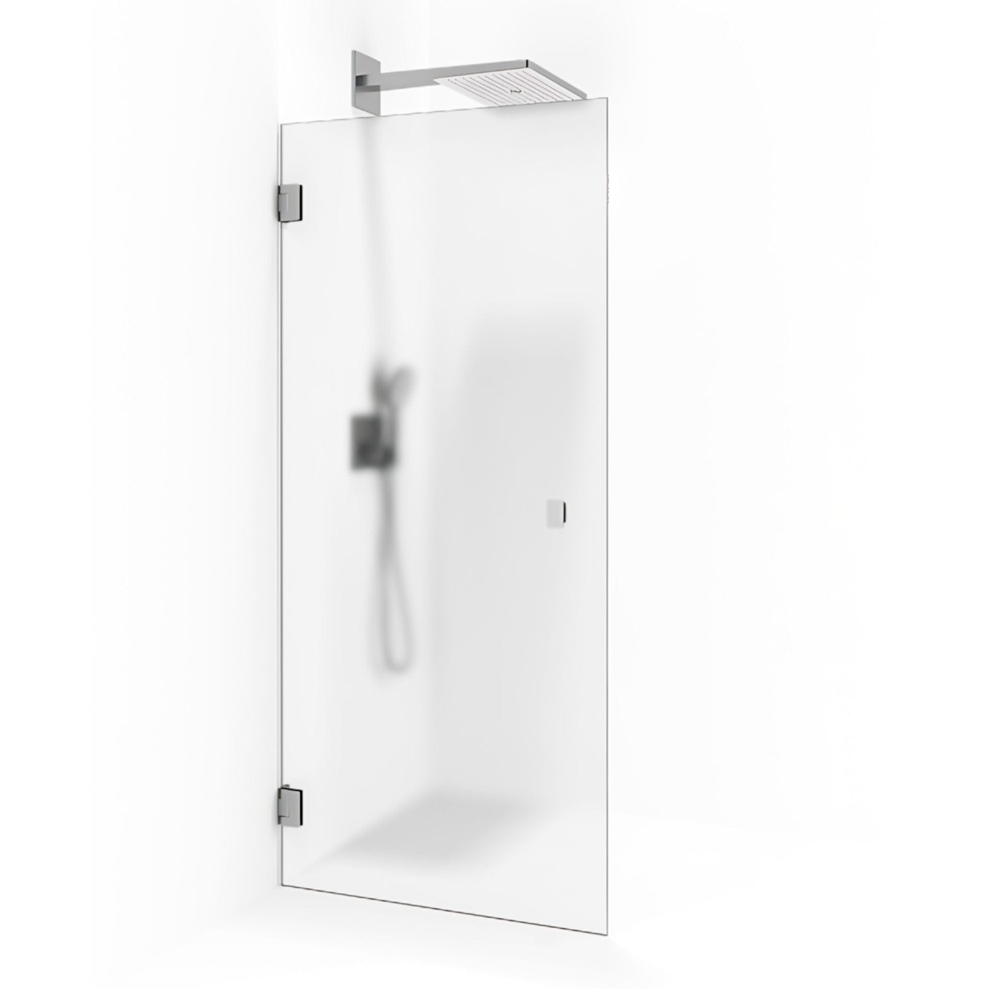 Macro Design Grace Dusjdør Rett B70-100cm Krom / 70cm / Briljant ice Macro Design Dusjdør BUN-DSLFIK70IC